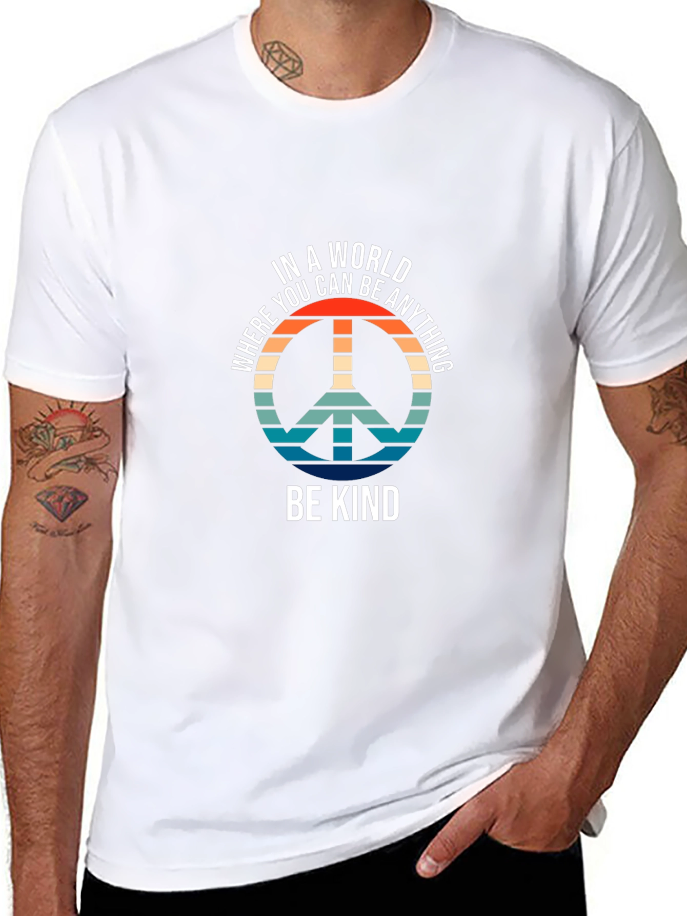 Be Kind Peace Sign T-Shirt
