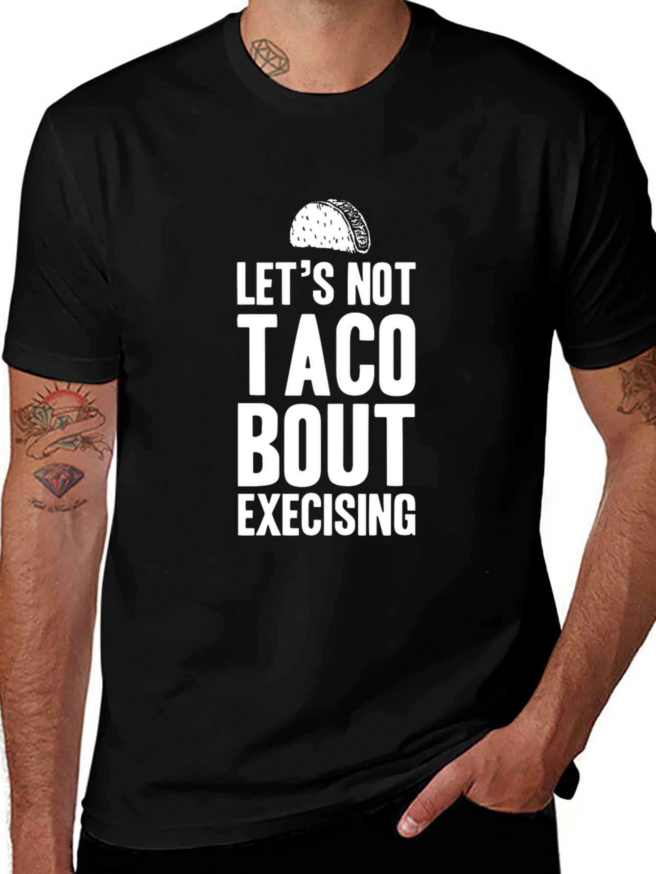 Funny Taco Bout Exercising Graphic T-Shirt