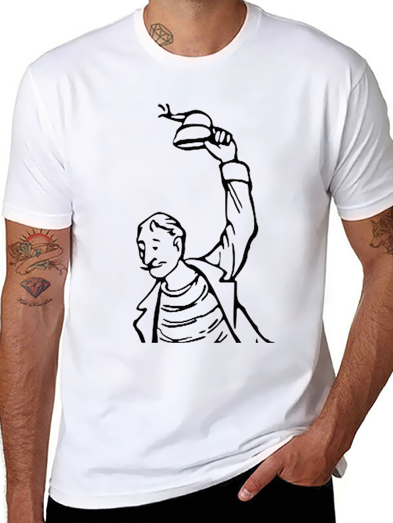 Cartoon Character Graphic T-Shirt