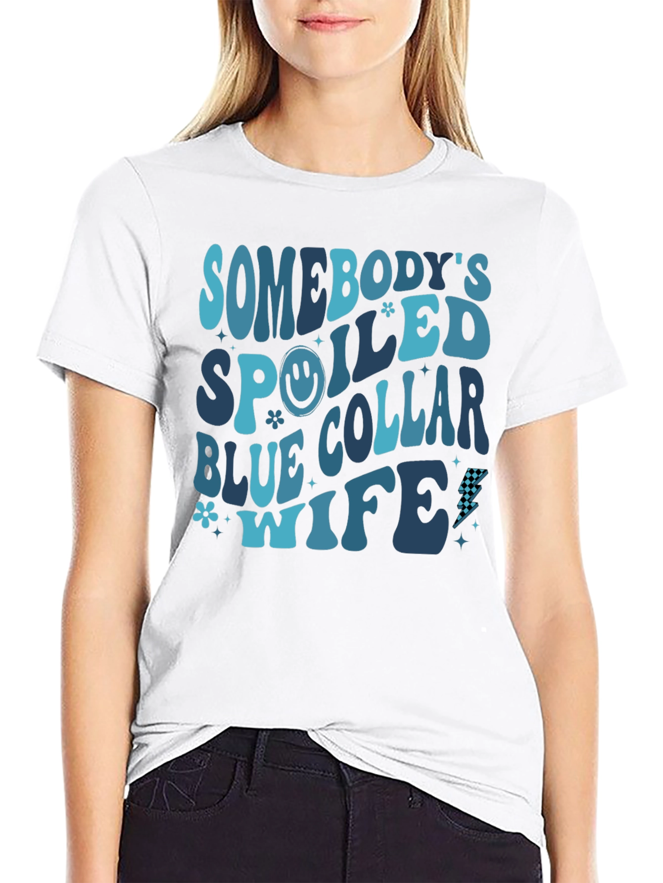 Spoiled Blue Collar Wife Graphic Tee
