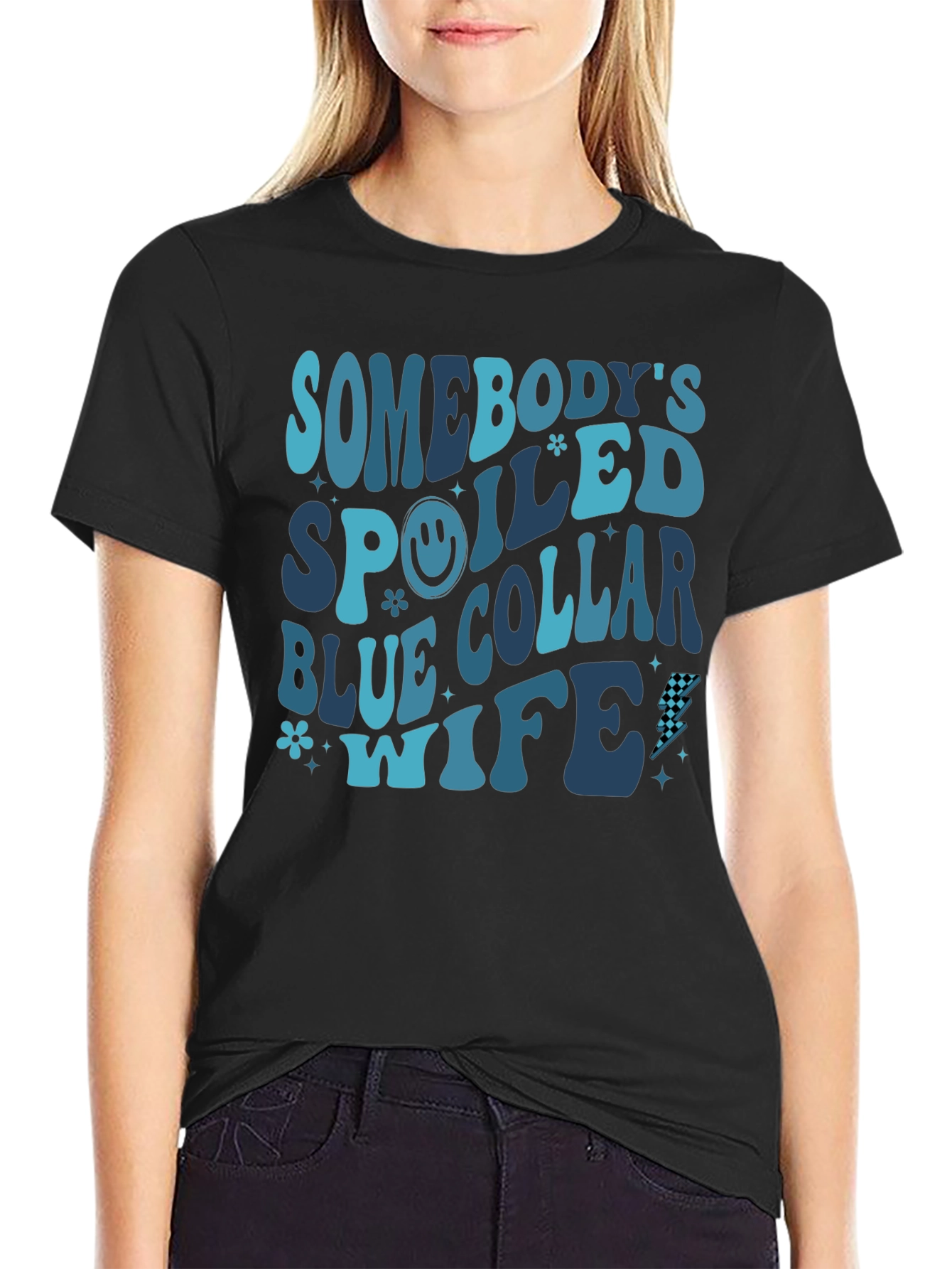 Spoiled Blue Collar Wife Graphic Tee