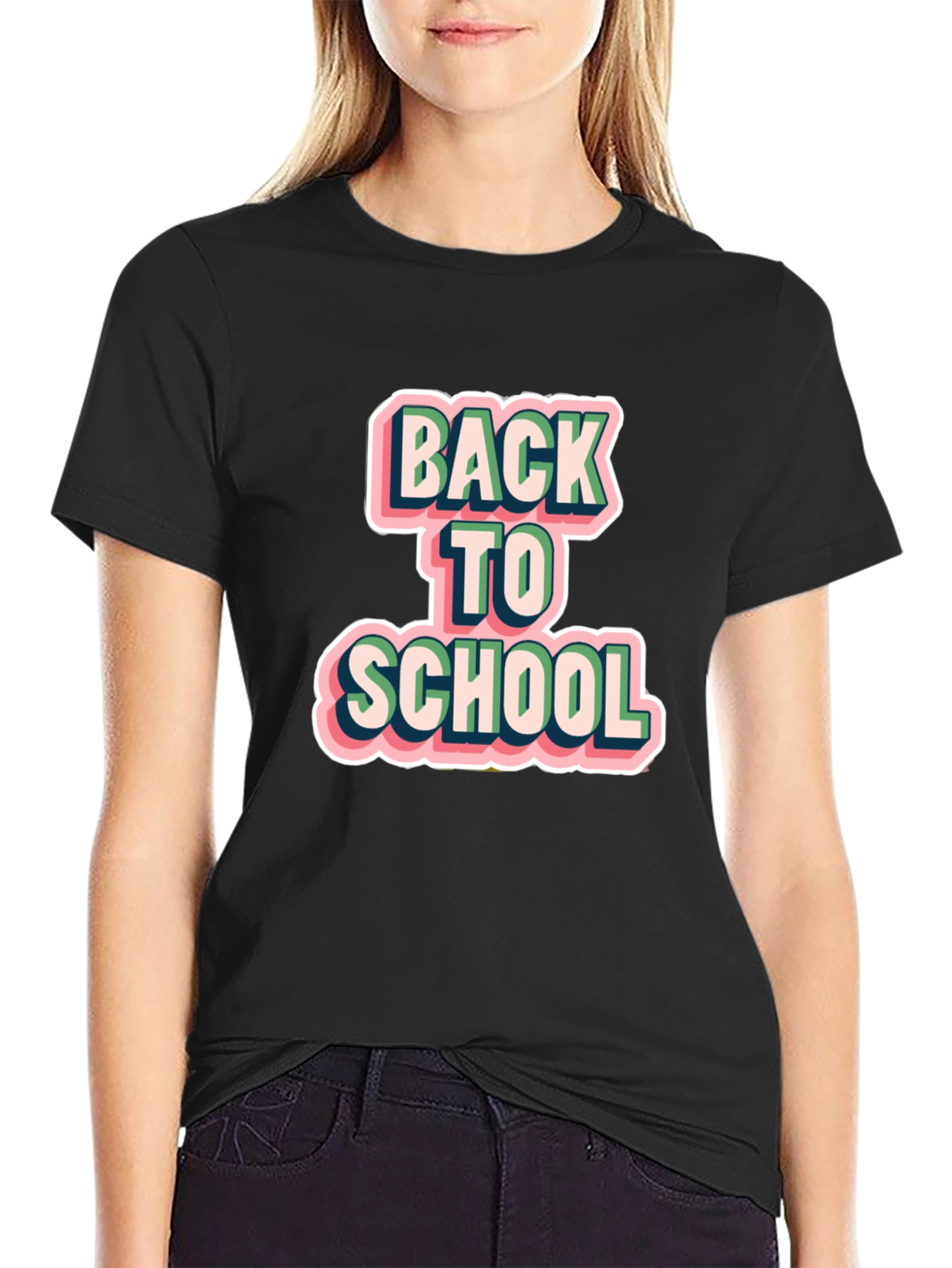 Back to School Graphic Tee - Black