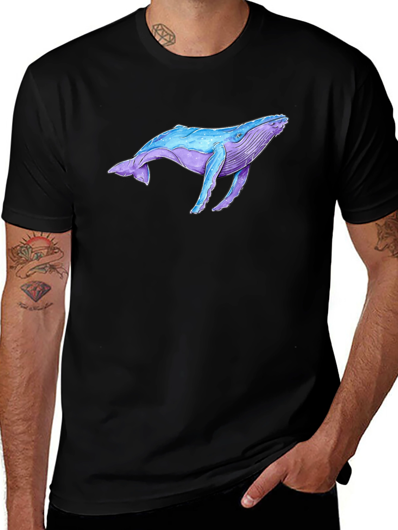 Whale Graphic Tee - Ocean Lover T-Shirt