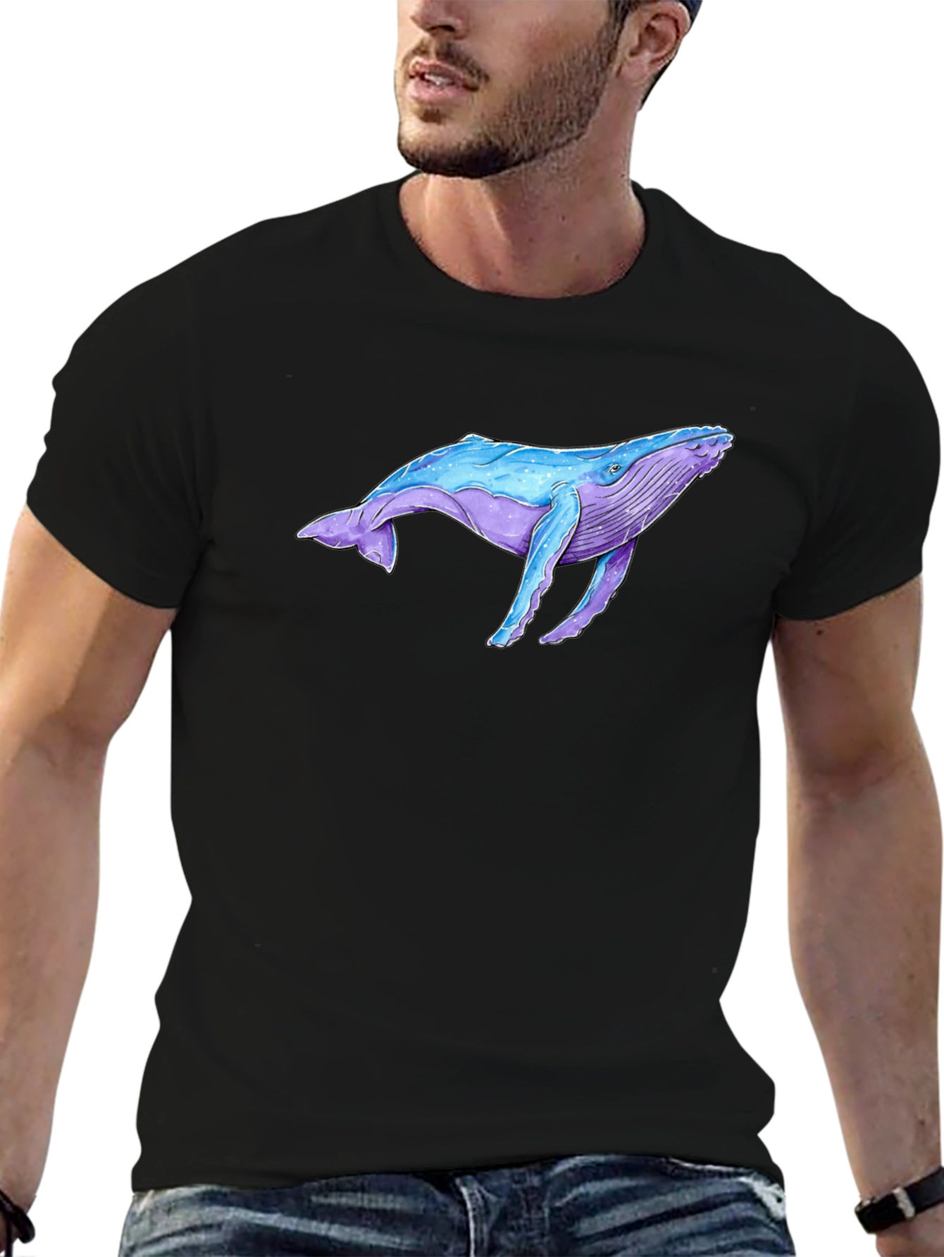 Whale Graphic Tee - Ocean Lover T-Shirt