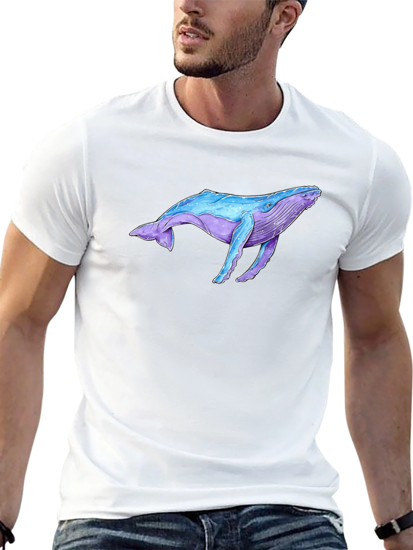Whale Graphic Tee - Ocean Lover T-Shirt