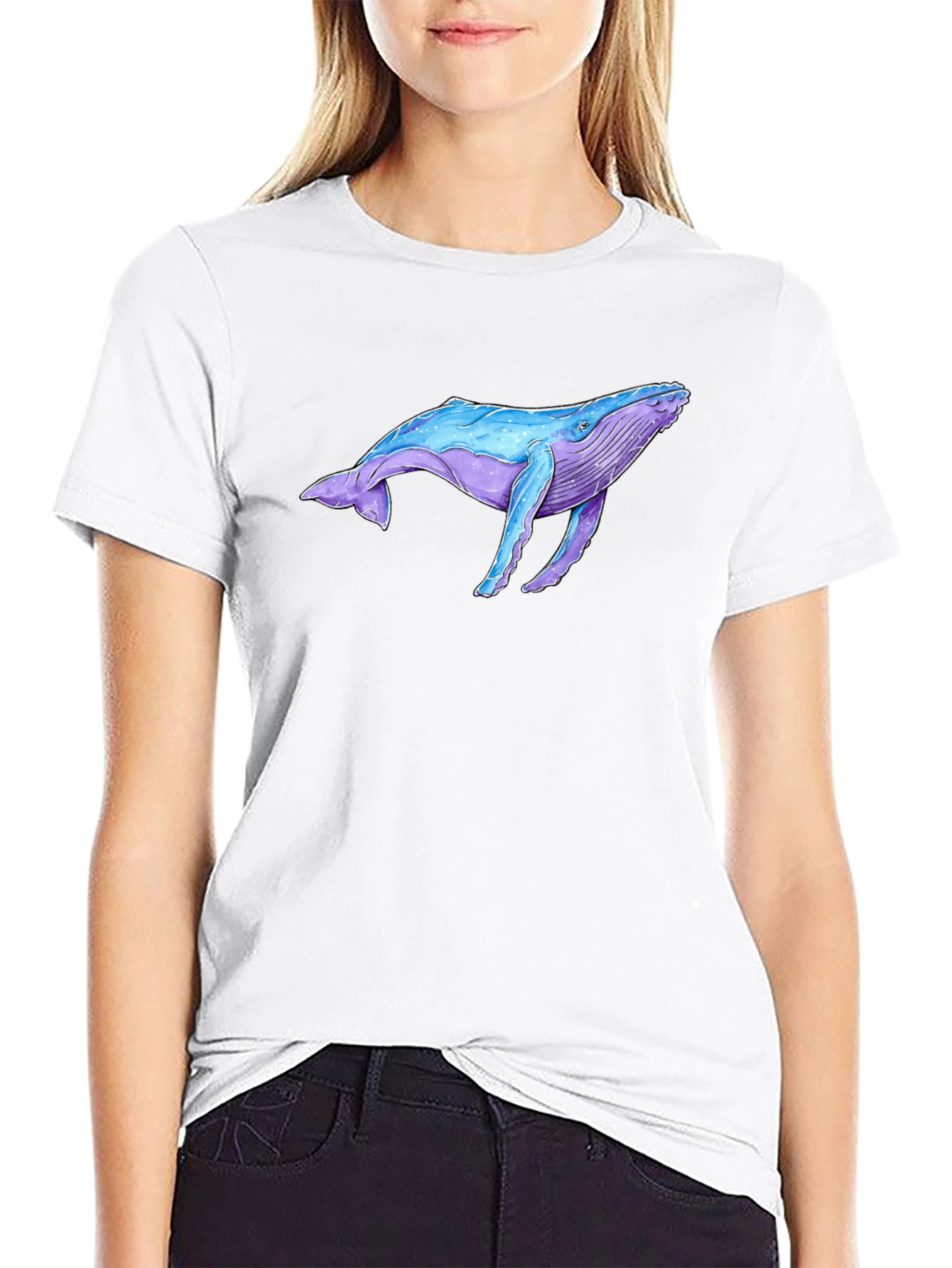 Whale Graphic Tee - Ocean Lover T-Shirt