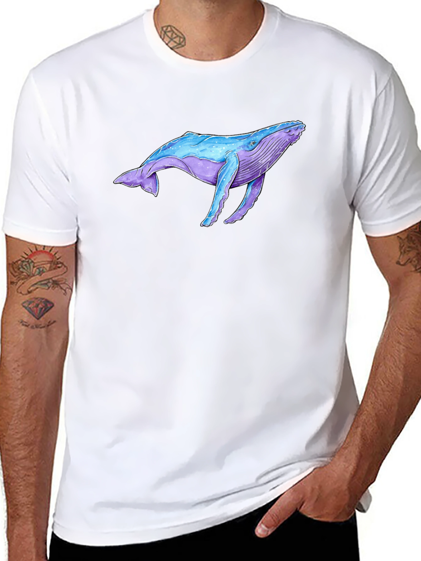 Whale Graphic Tee - Ocean Lover T-Shirt