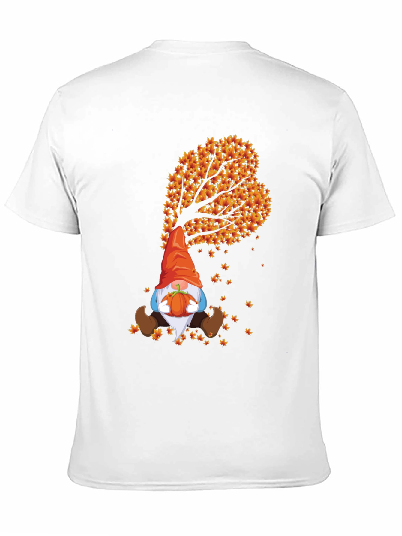 Fall Gnome T-Shirt - Autumn Leaf Design