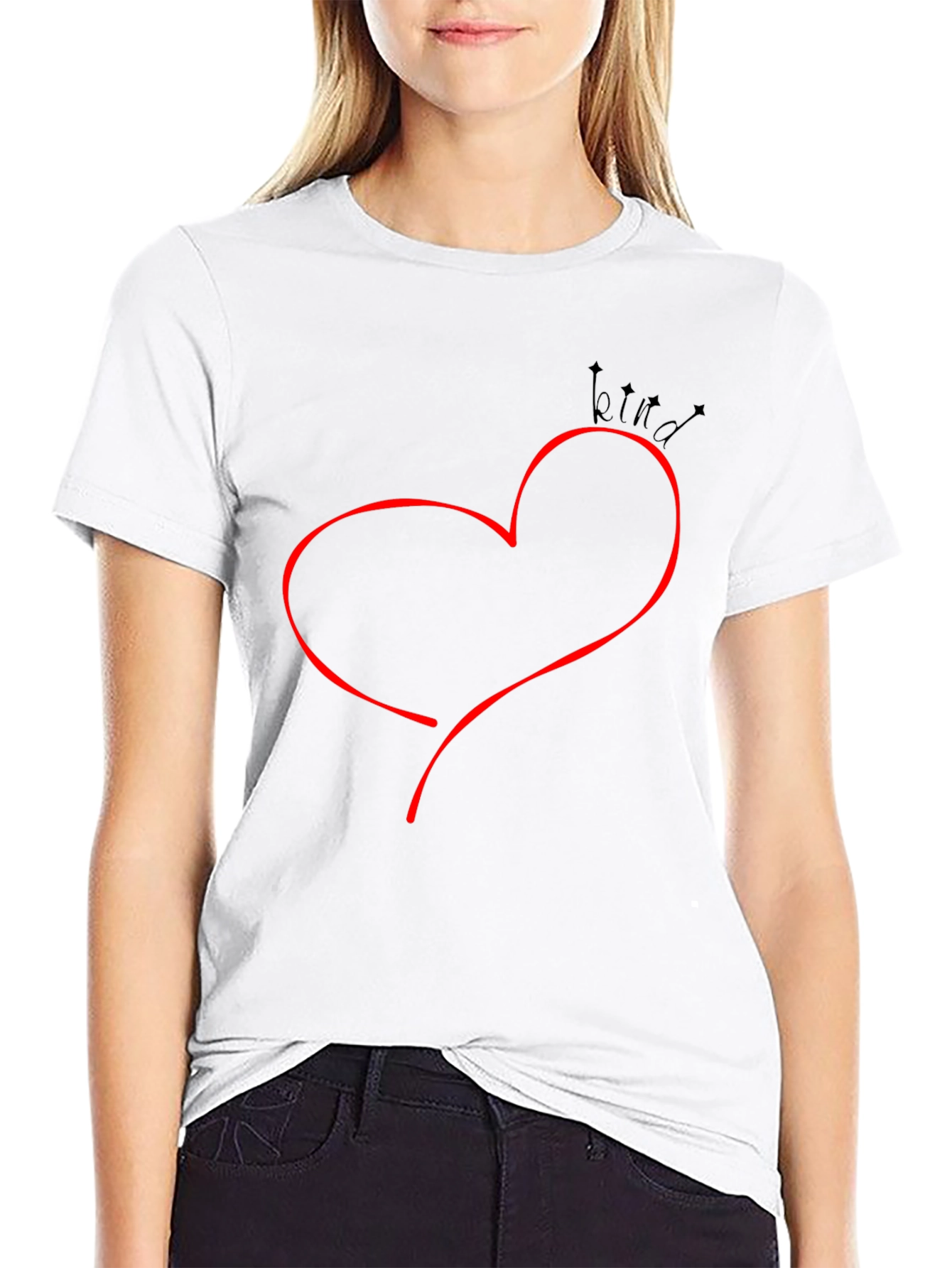Kind Heart Graphic Tee - Casual Comfort