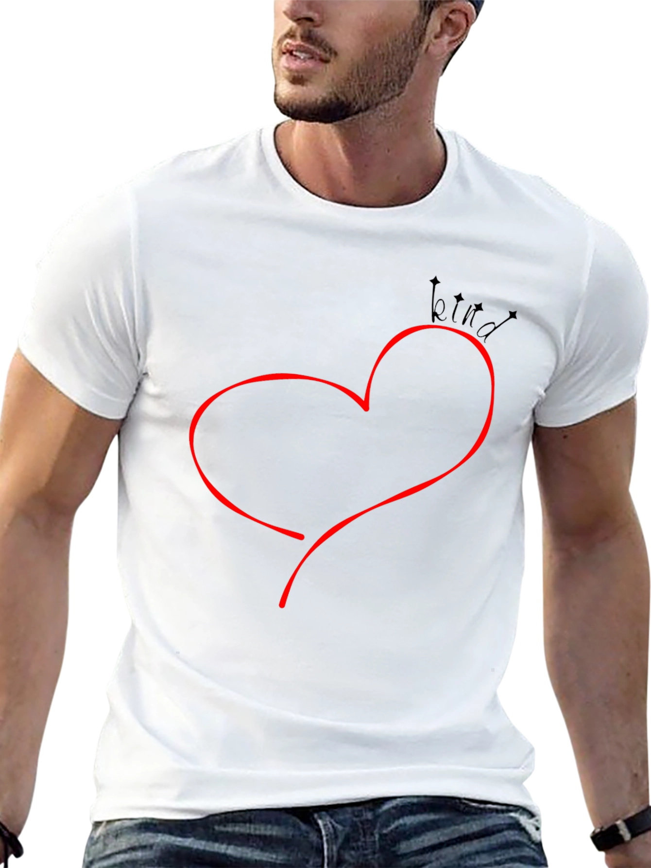 Kind Heart Graphic Tee - Casual Comfort