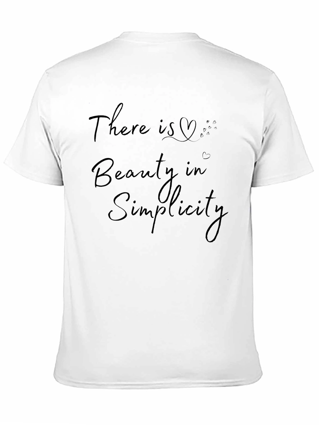 Beauty in Simplicity Black Graphic Tee