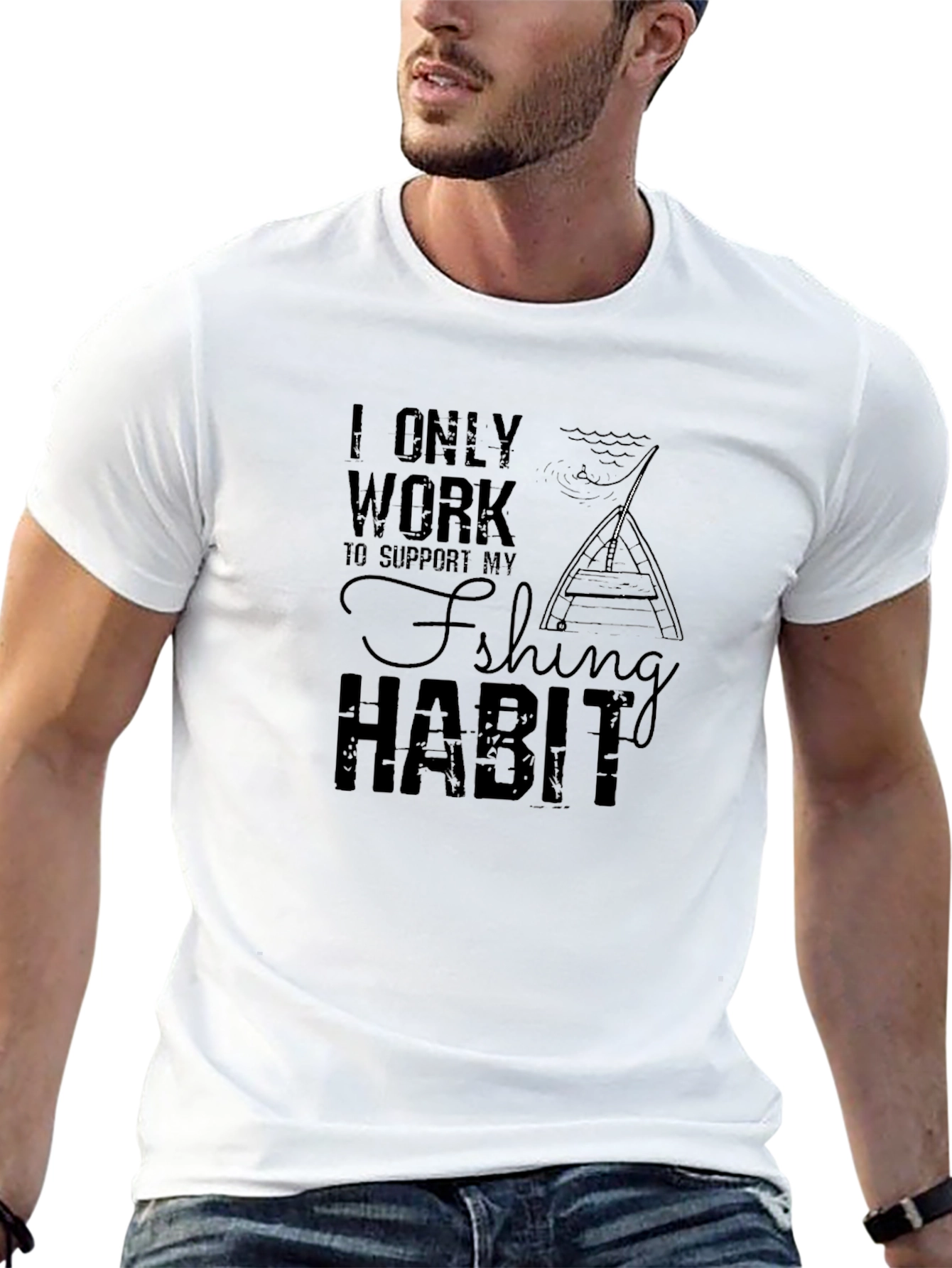 Fishing Habit T-Shirt - Funny Angler Tee
