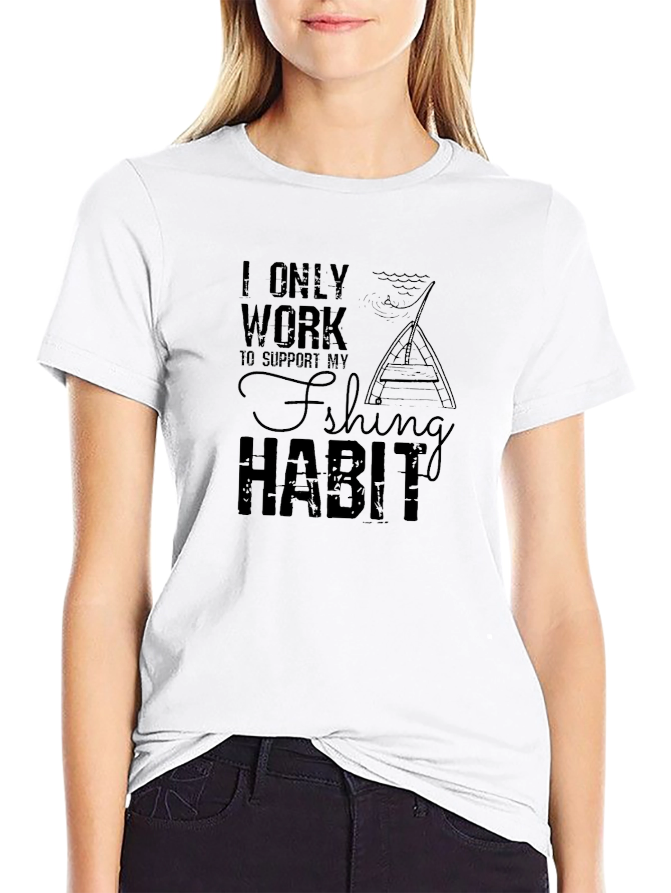Fishing Habit T-Shirt - Funny Angler Tee