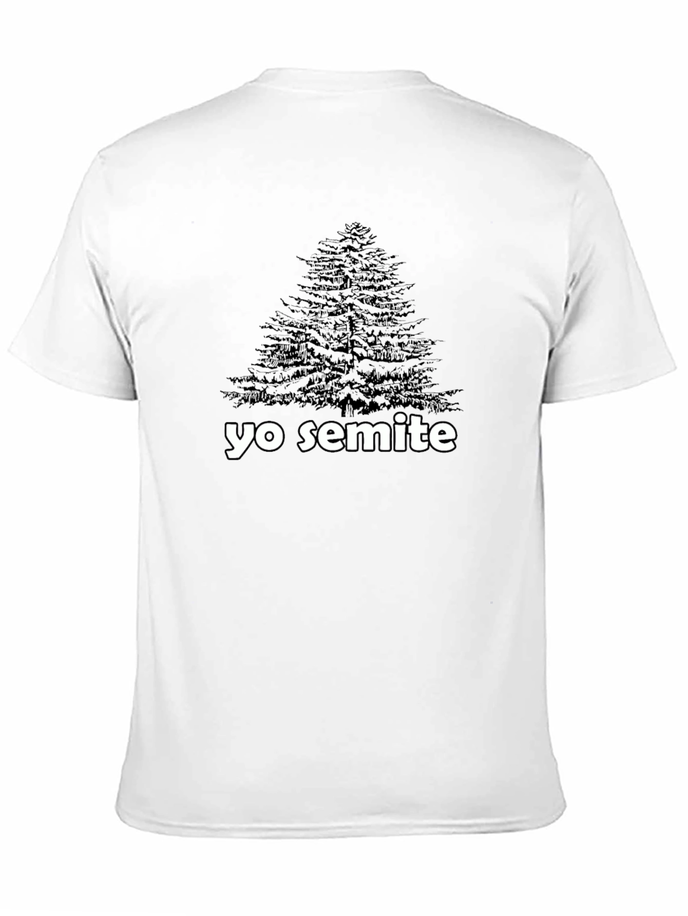 Yo Semite Graphic Tee - Black Cotton Blend T-Shirt