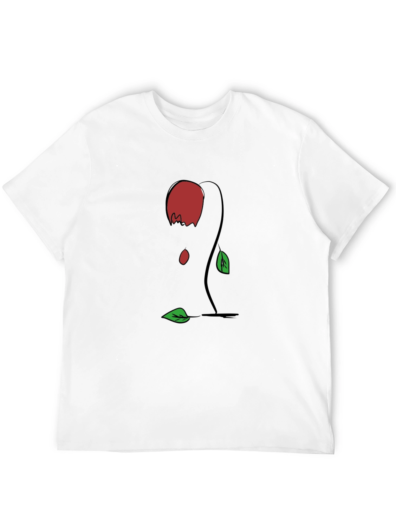 Black Rose Graphic Tee - Modern Casual Style