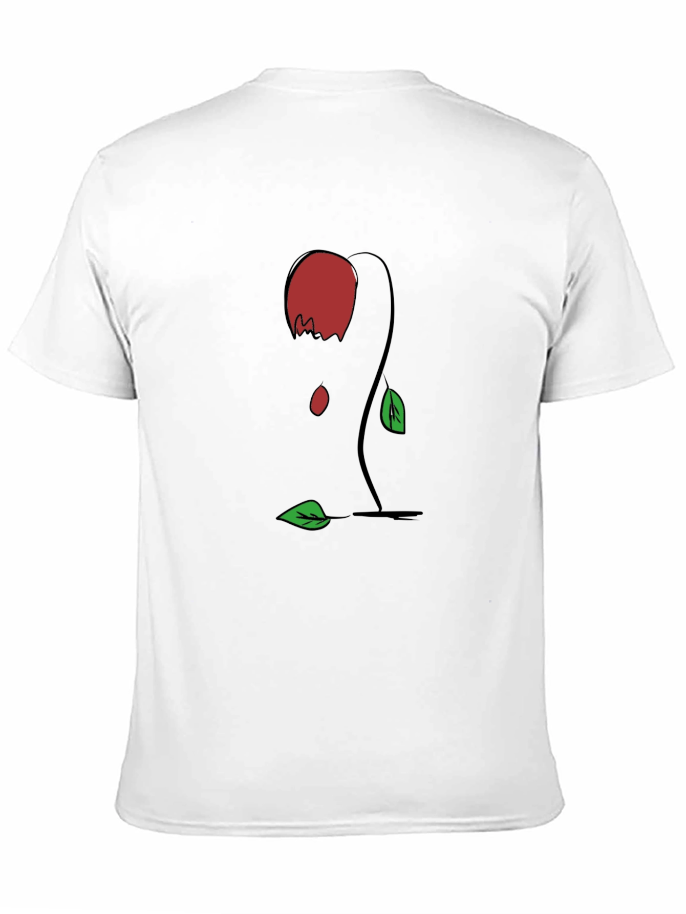 Black Rose Graphic Tee - Modern Casual Style