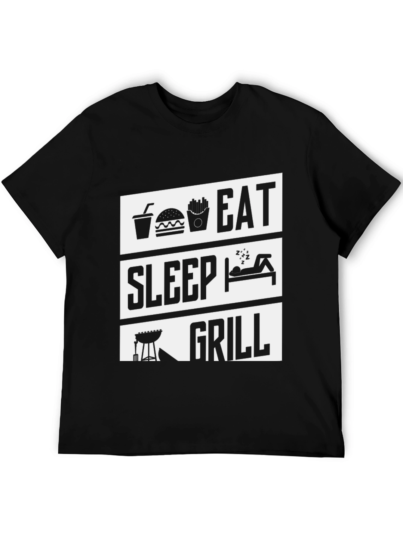 Eat Sleep Grill T-Shirt - BBQ Lover Tee