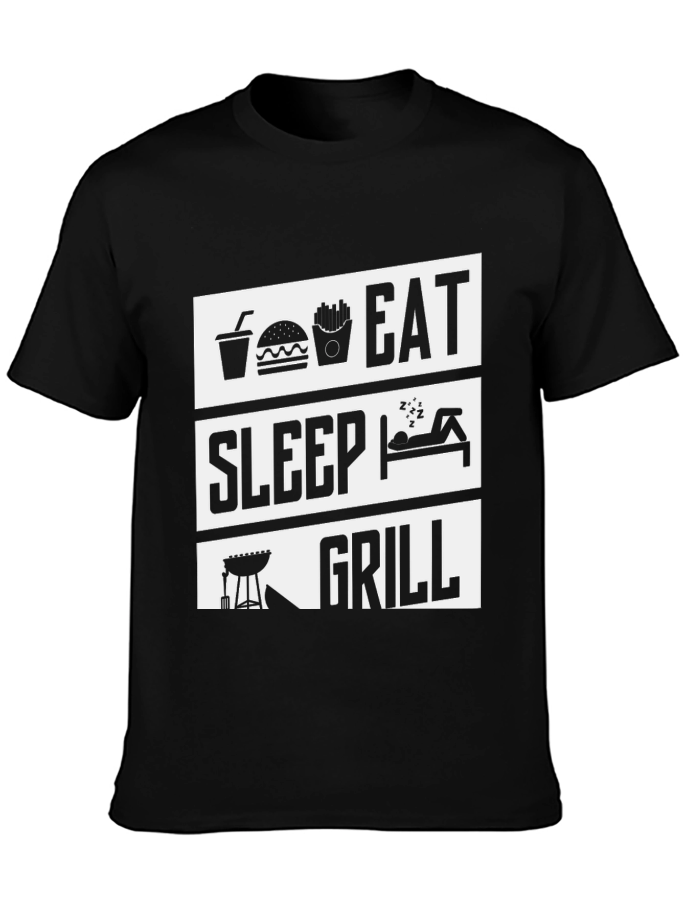 Eat Sleep Grill T-Shirt - BBQ Lover Tee
