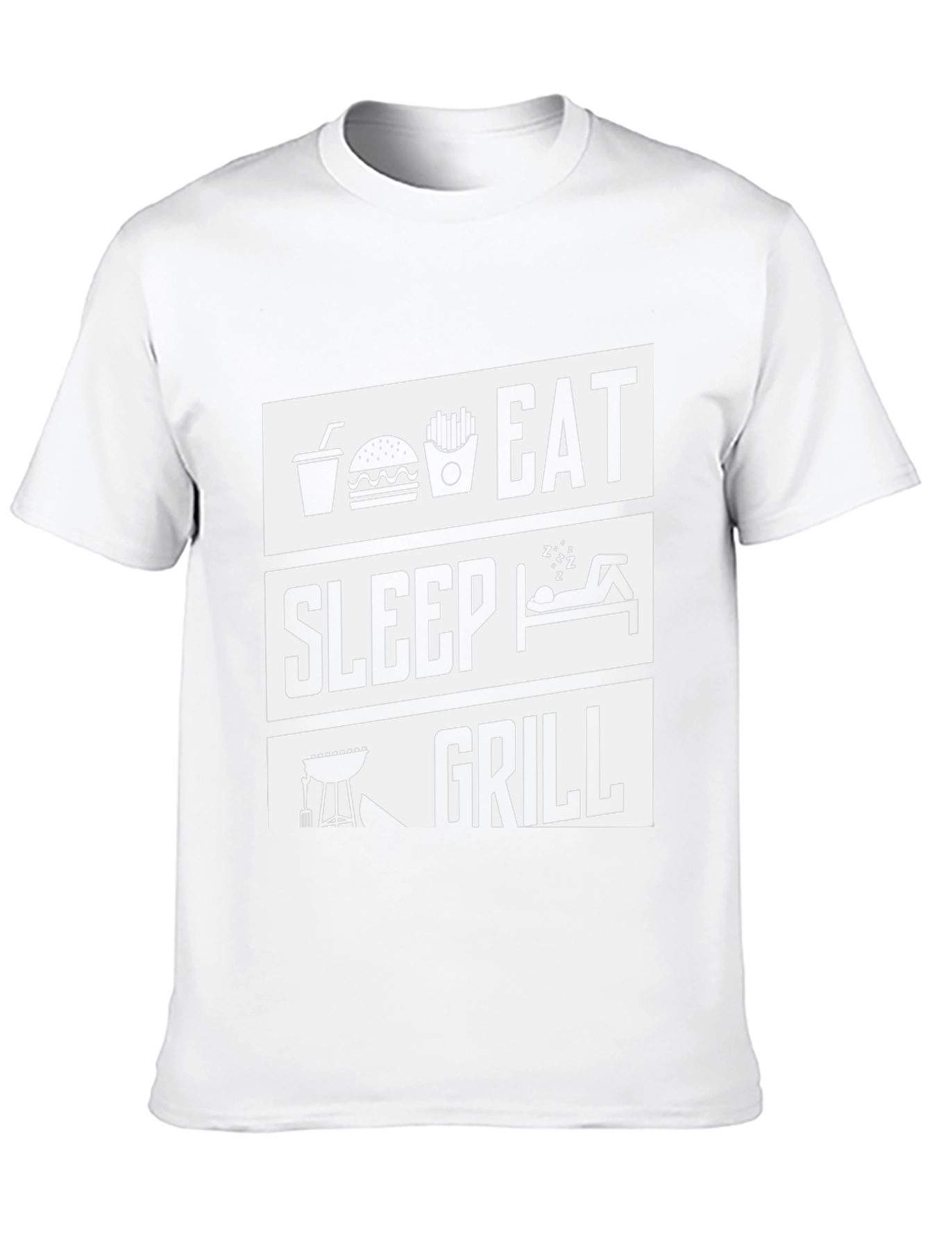 Eat Sleep Grill T-Shirt - BBQ Lover Tee