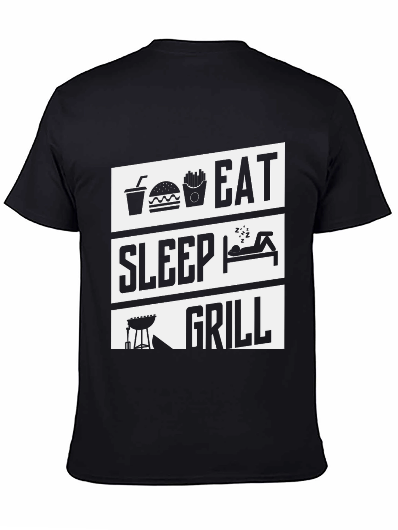 Eat Sleep Grill T-Shirt - BBQ Lover Tee