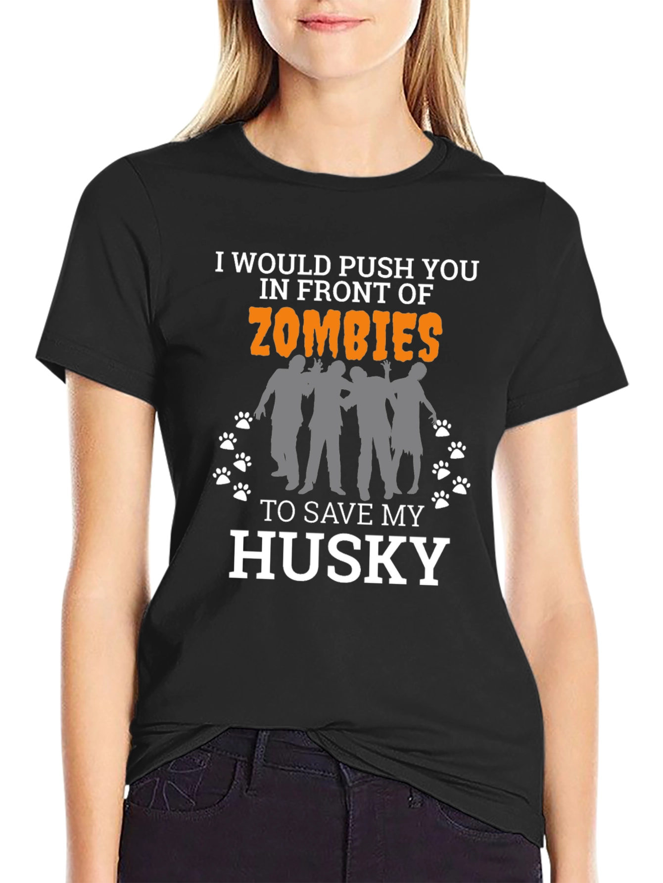 Zombie Husky Lover T-Shirt