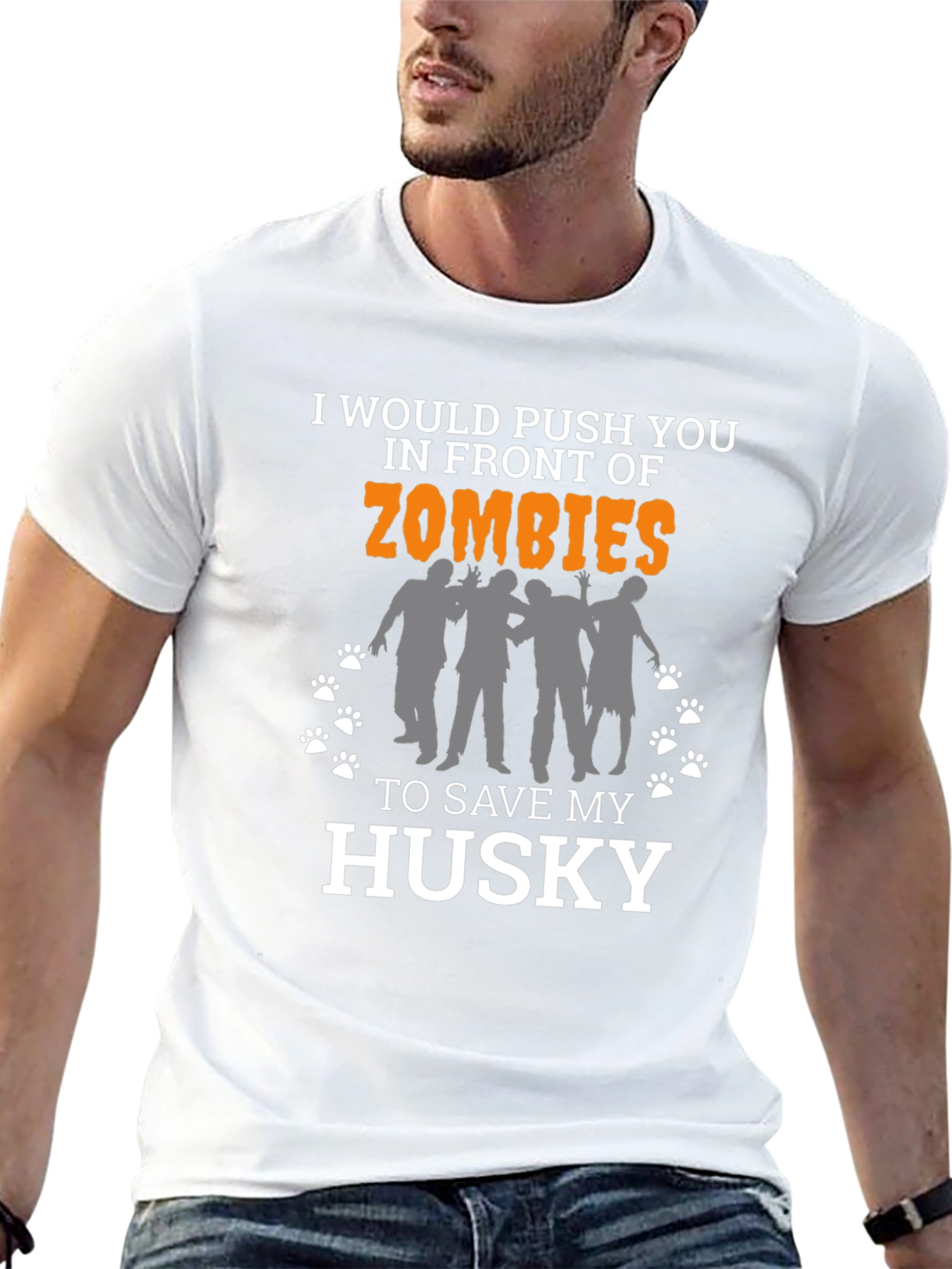 Zombie Husky Lover T-Shirt