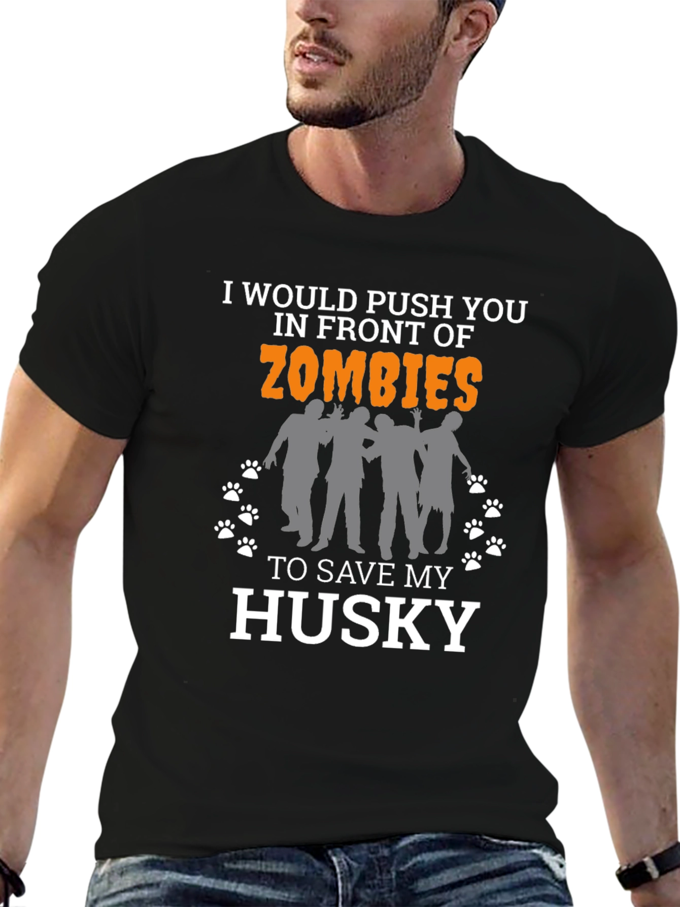 Zombie Husky Lover T-Shirt