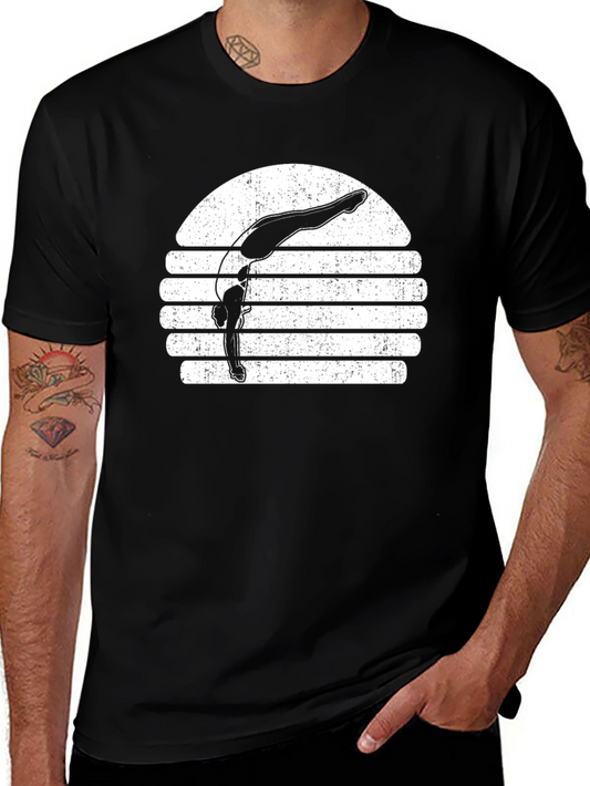 Retro Gymnast Sunset Graphic Tee