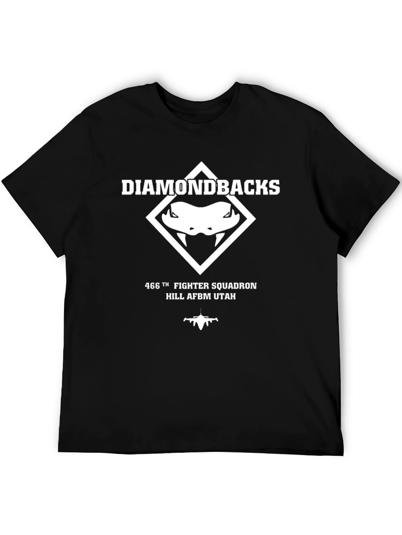 Diamondbacks 466th Fighter Squadron Black T-Shirt