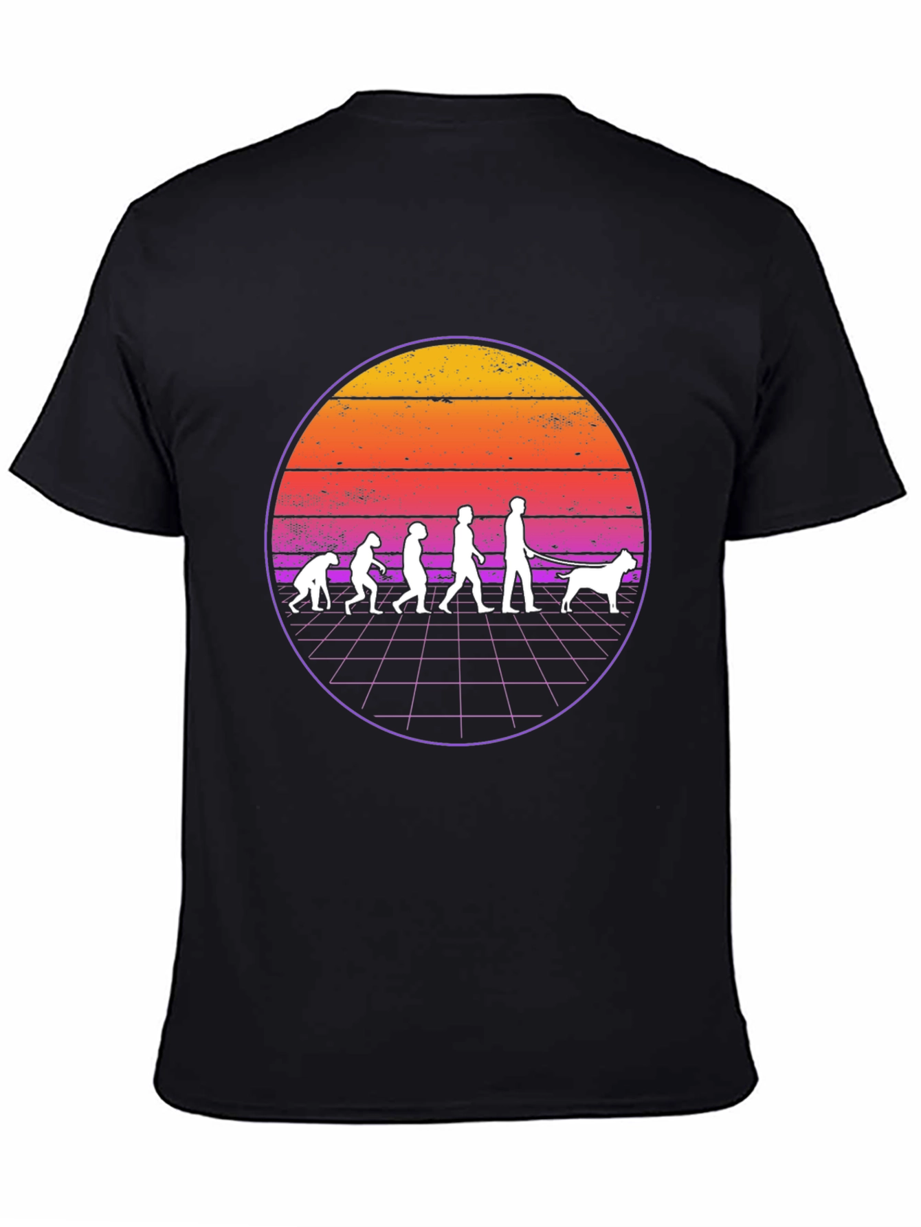 Evolution Dog T-Shirt Retro Style