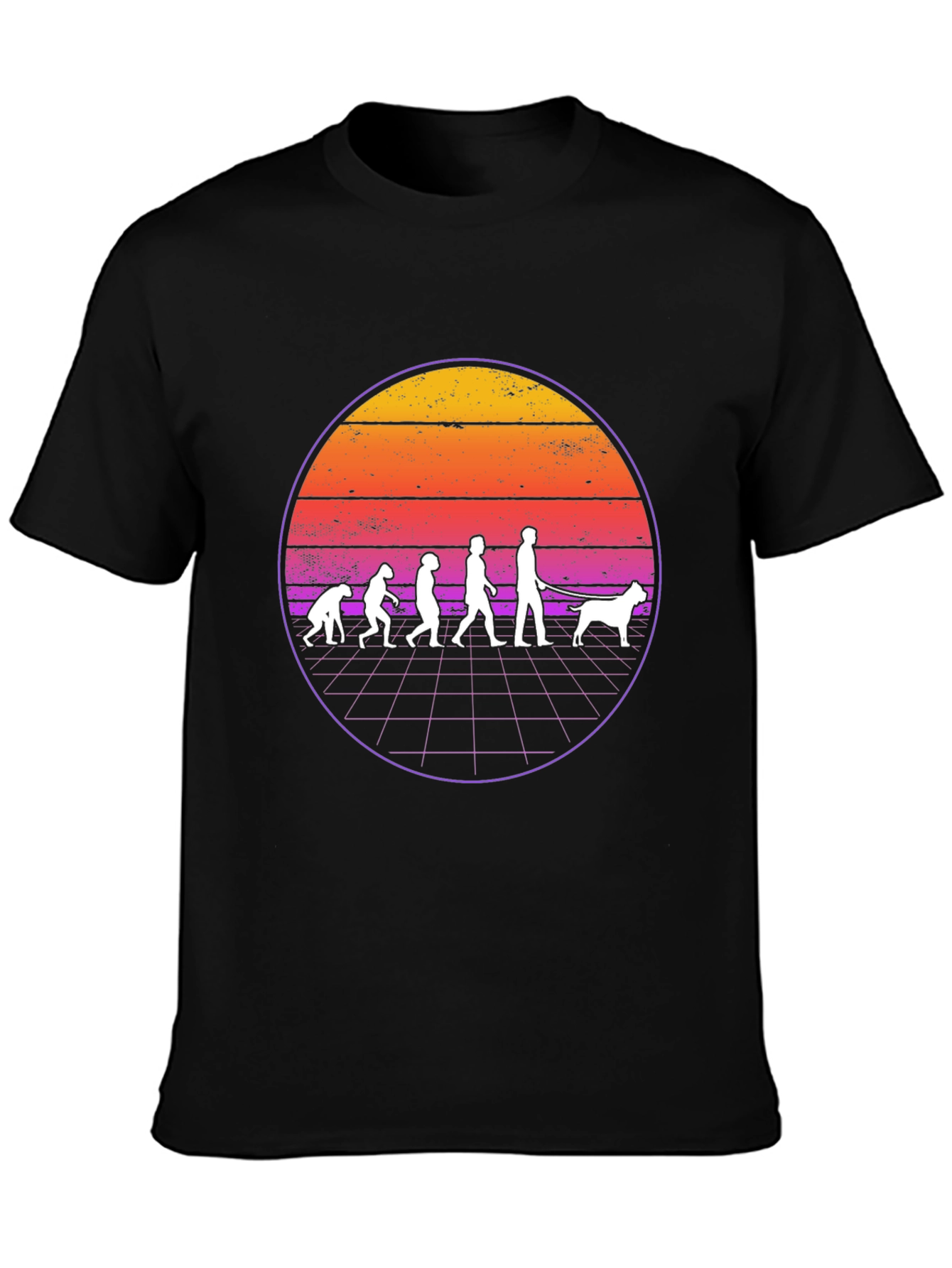 Evolution Dog T-Shirt Retro Style