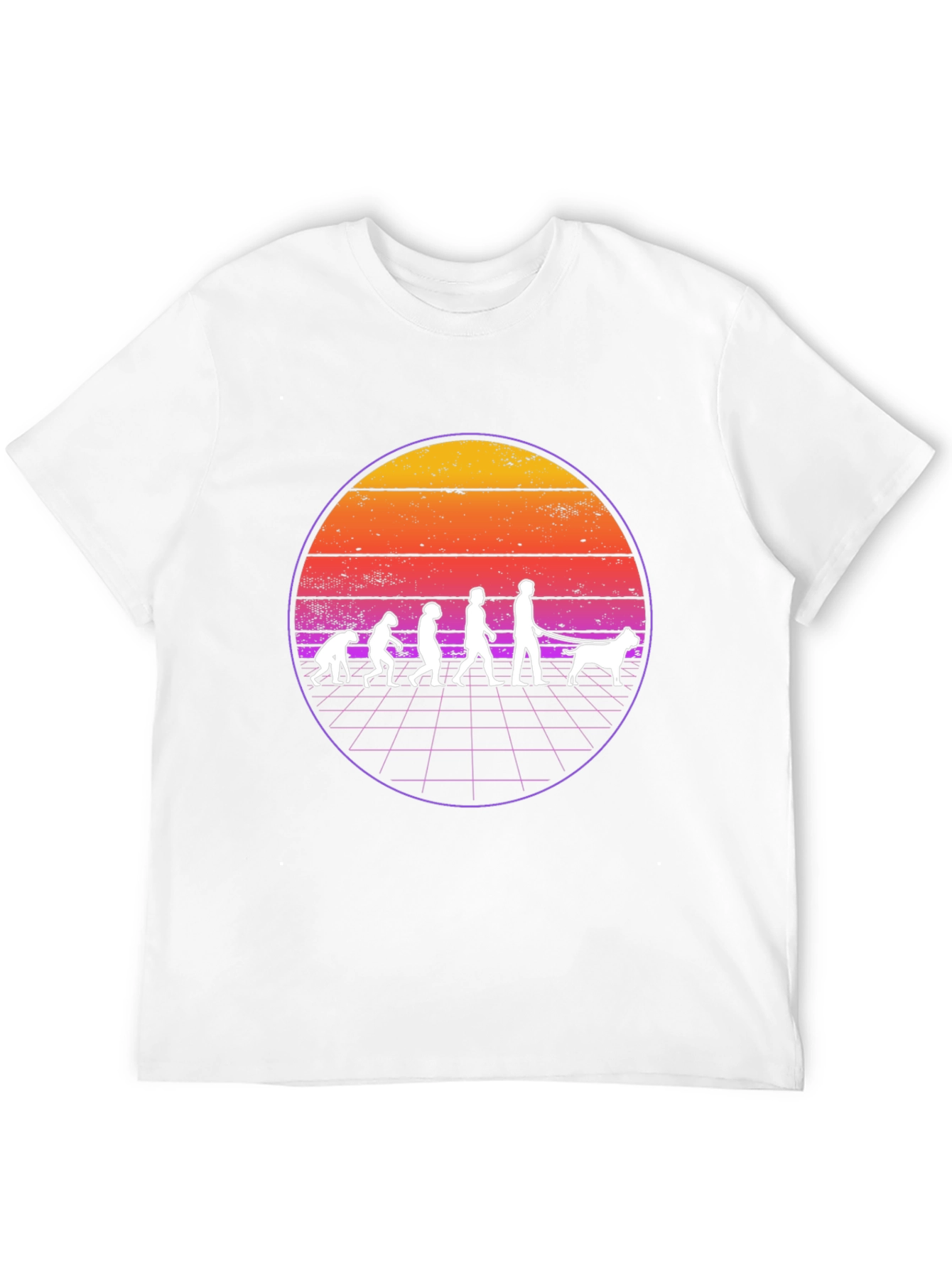 Evolution Dog T-Shirt Retro Style