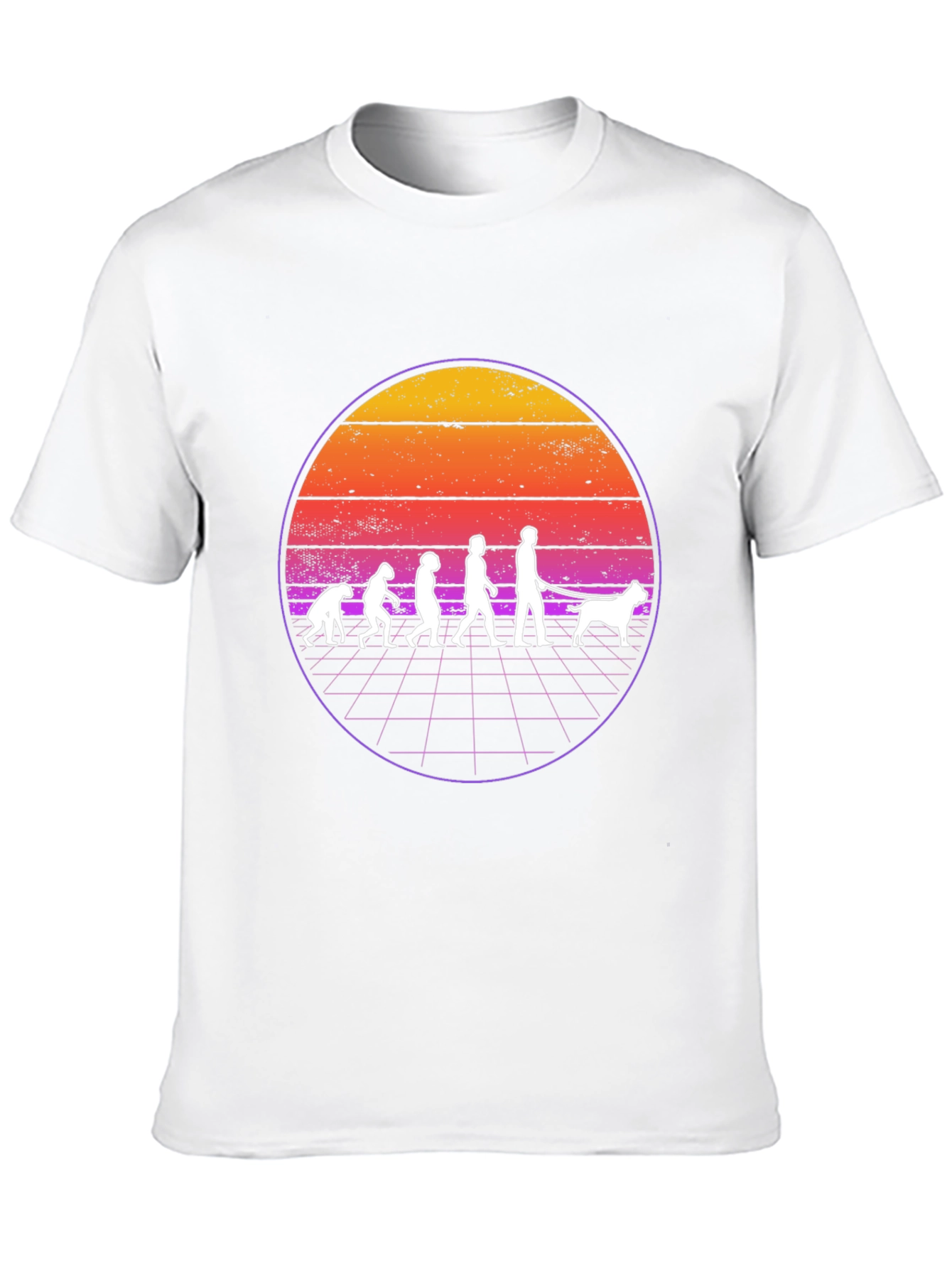 Evolution Dog T-Shirt Retro Style