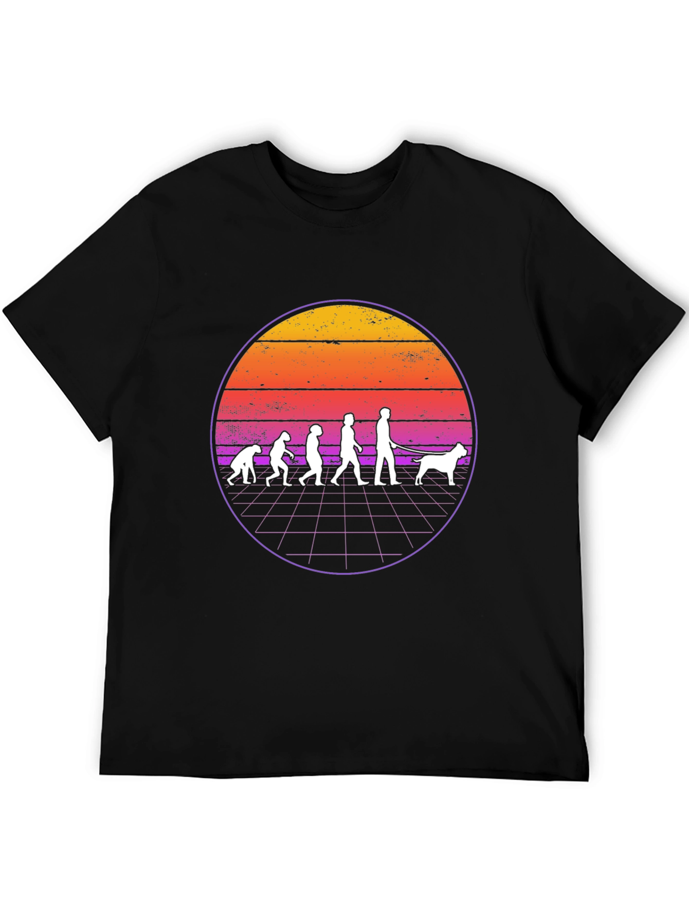 Evolution Dog T-Shirt Retro Style