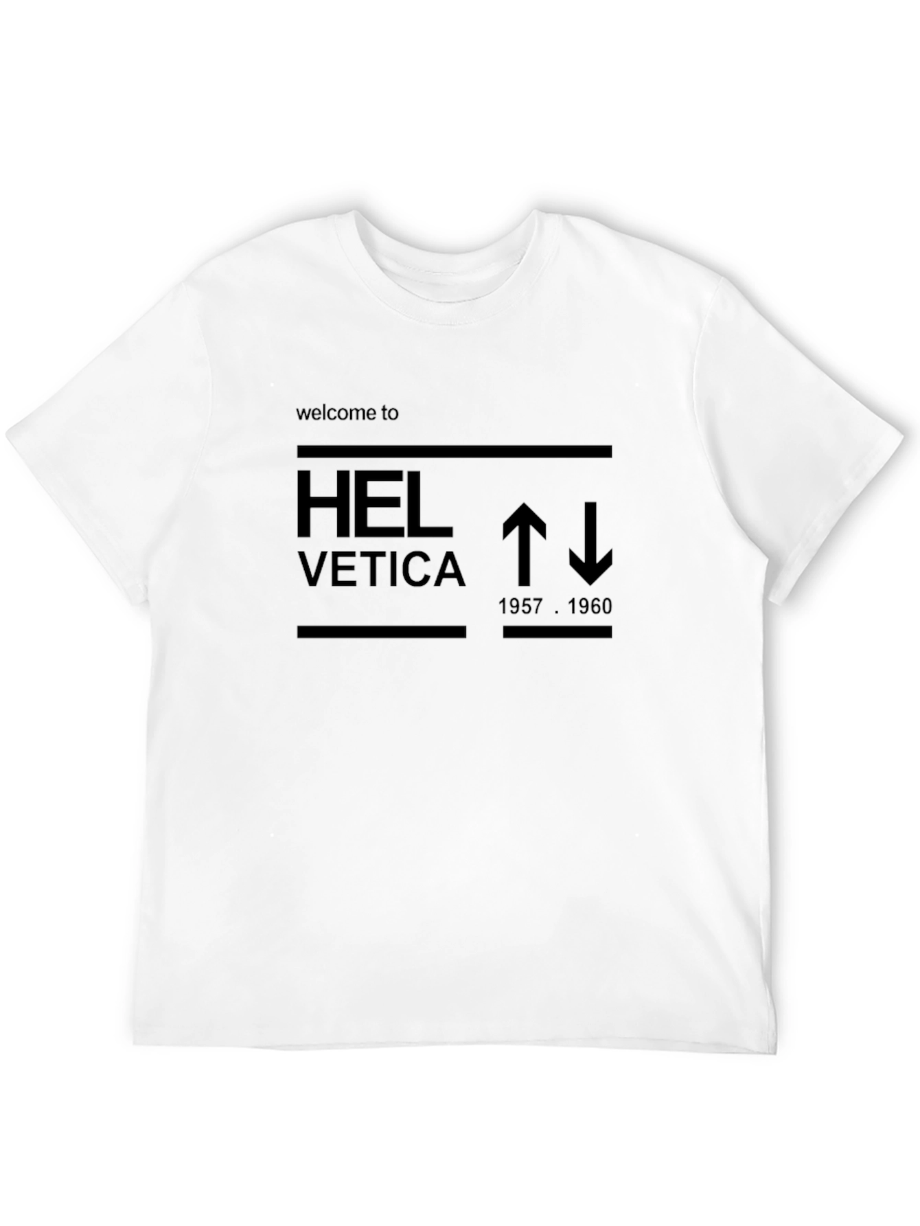 Helvetica Inspired Graphic Tee