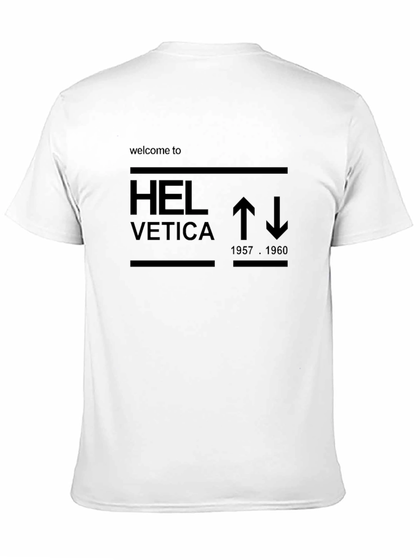 Helvetica Inspired Graphic Tee