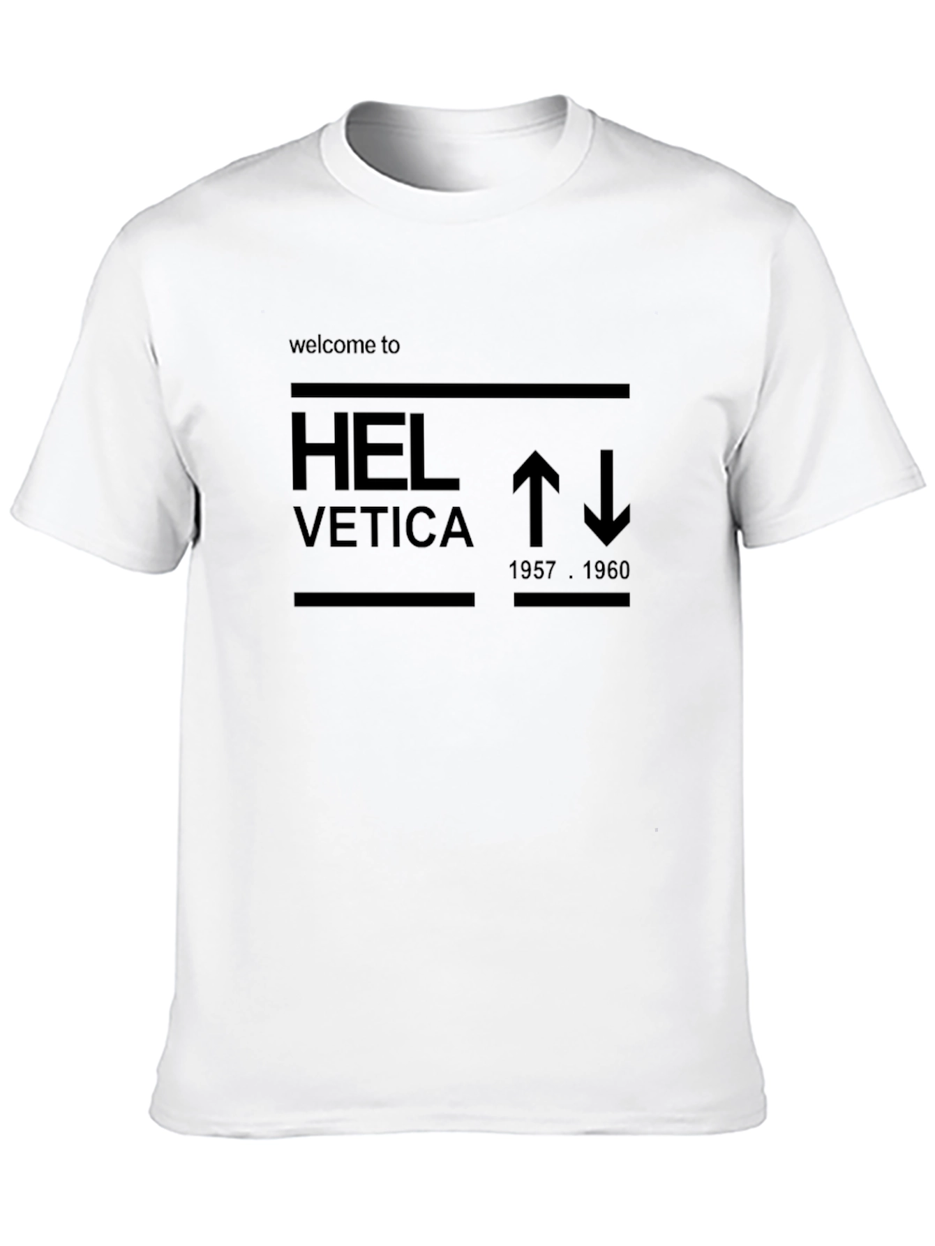 Helvetica Inspired Graphic Tee