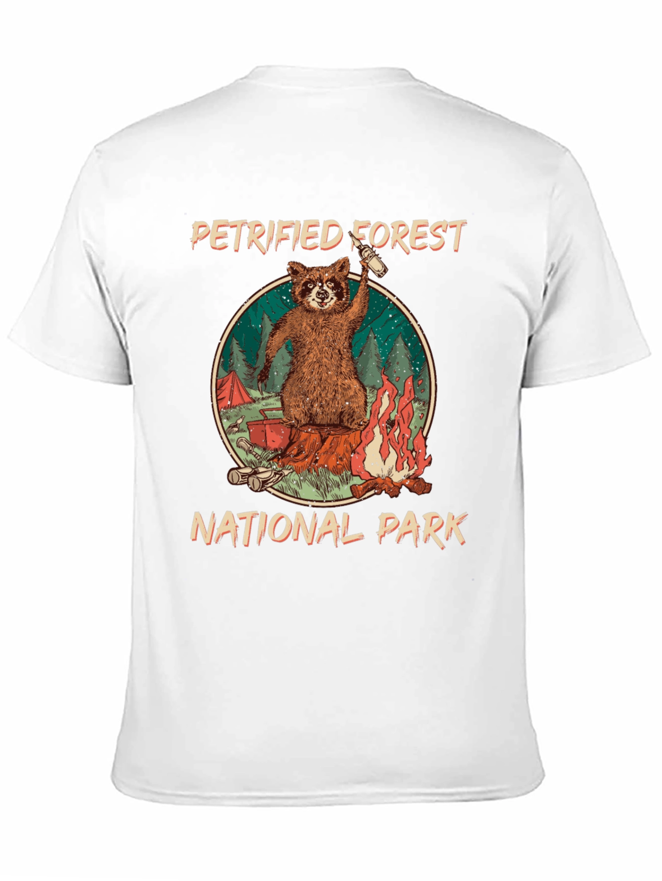 Petrified Forest National Park Raccoon Graphic T-Shirt