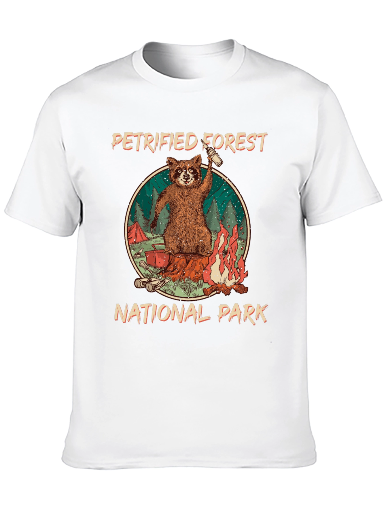 Petrified Forest National Park Raccoon Graphic T-Shirt