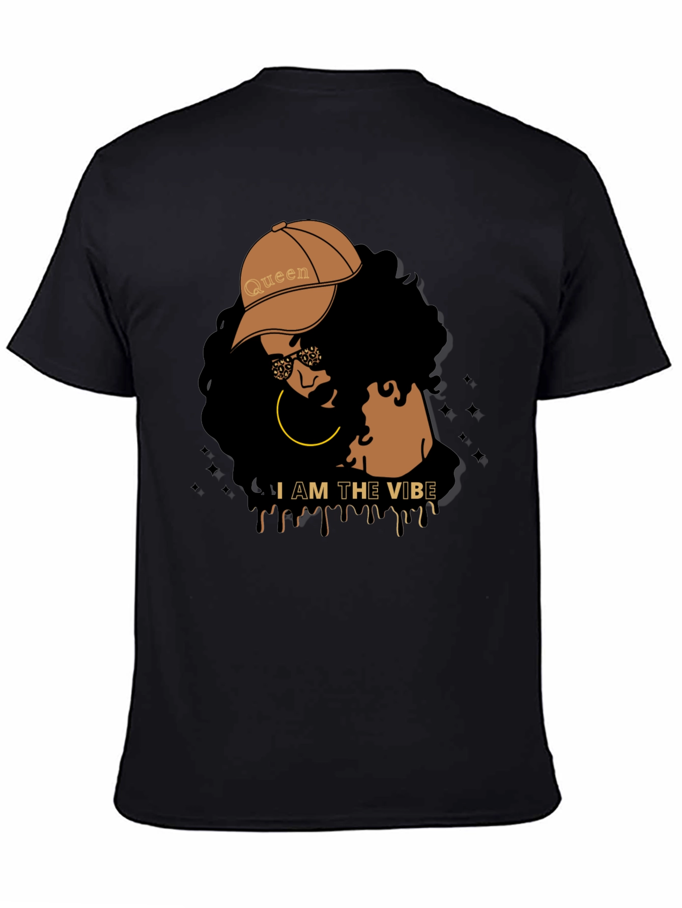 I AM THE VIBE Graphic T-Shirt - Black