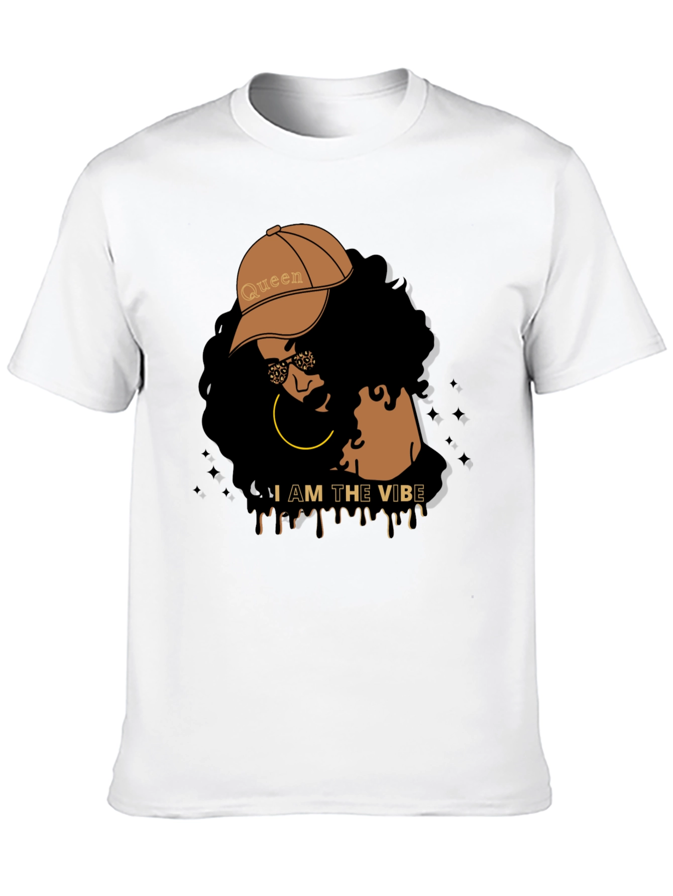 I AM THE VIBE Graphic T-Shirt - Black