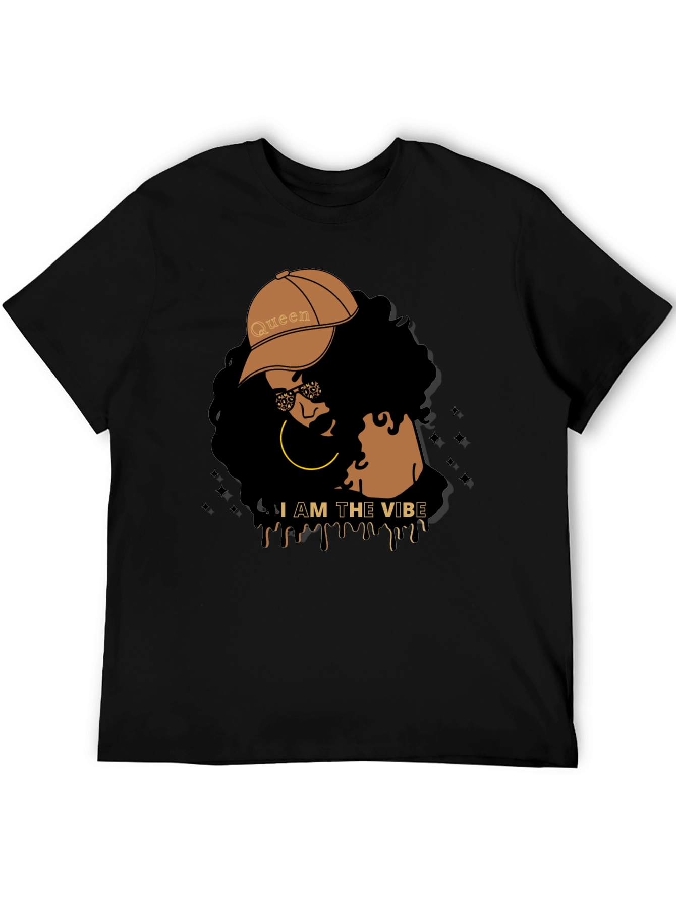 I AM THE VIBE Graphic T-Shirt - Black