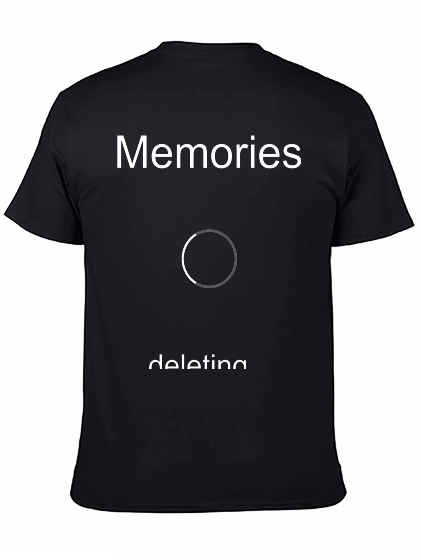 Memories Deleting Graphic Tee - Black