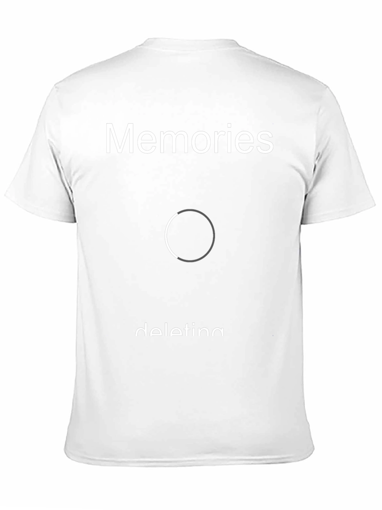 Memories Deleting Graphic Tee - Black