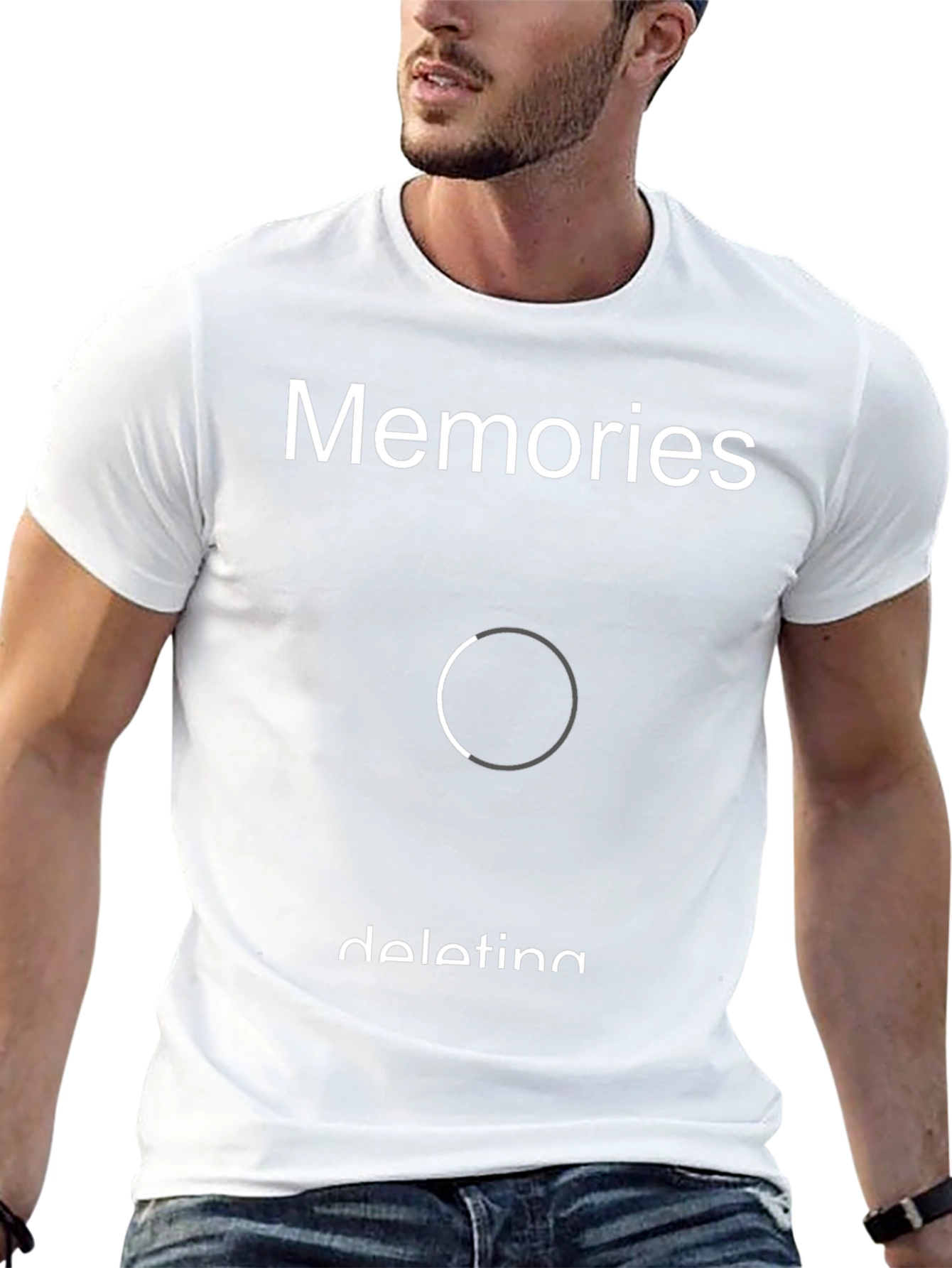 Memories Deleting Graphic Tee - Black