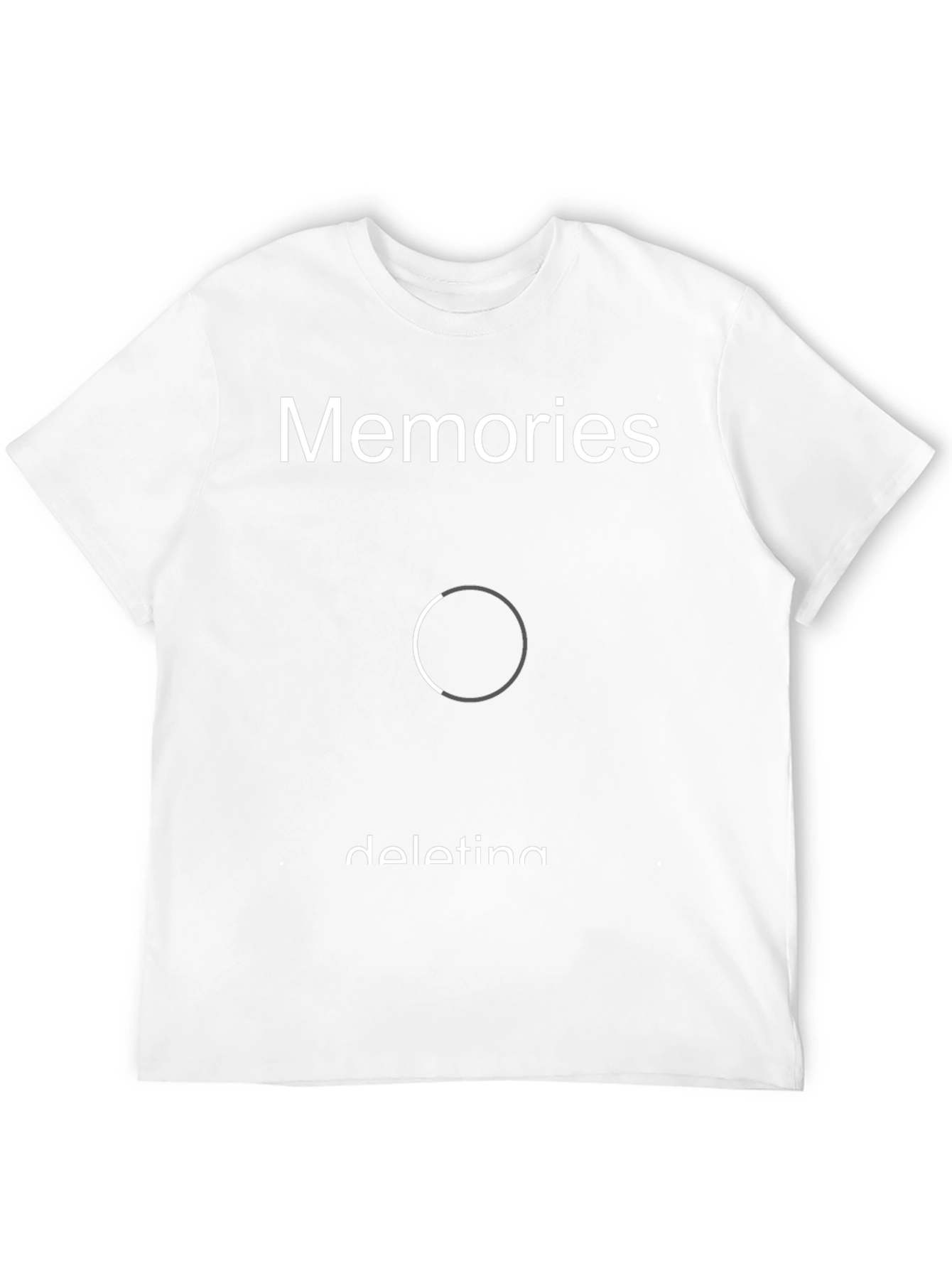 Memories Deleting Graphic Tee - Black