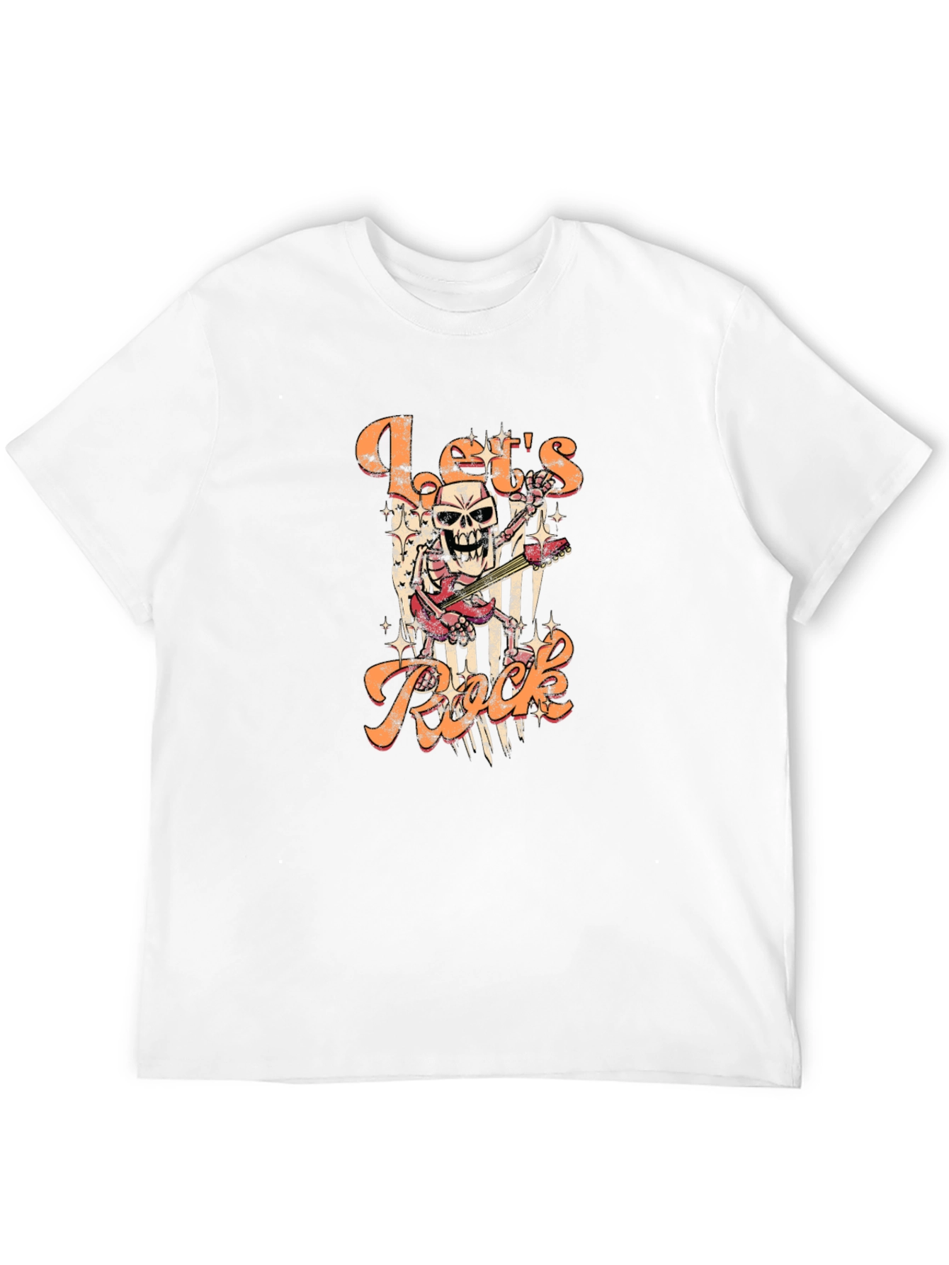 Lets Rock Skeleton Graphic T-Shirt