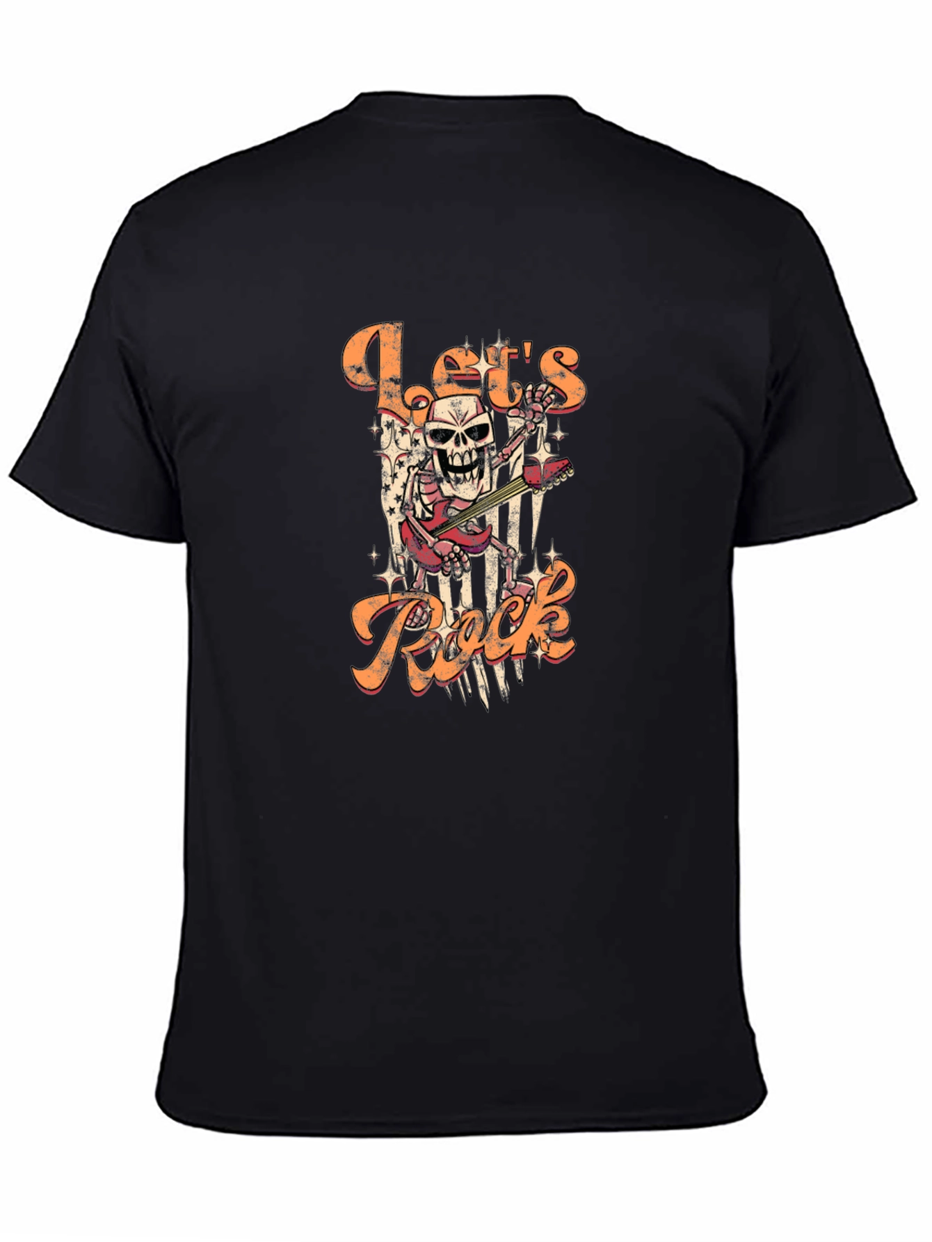 Lets Rock Skeleton Graphic T-Shirt
