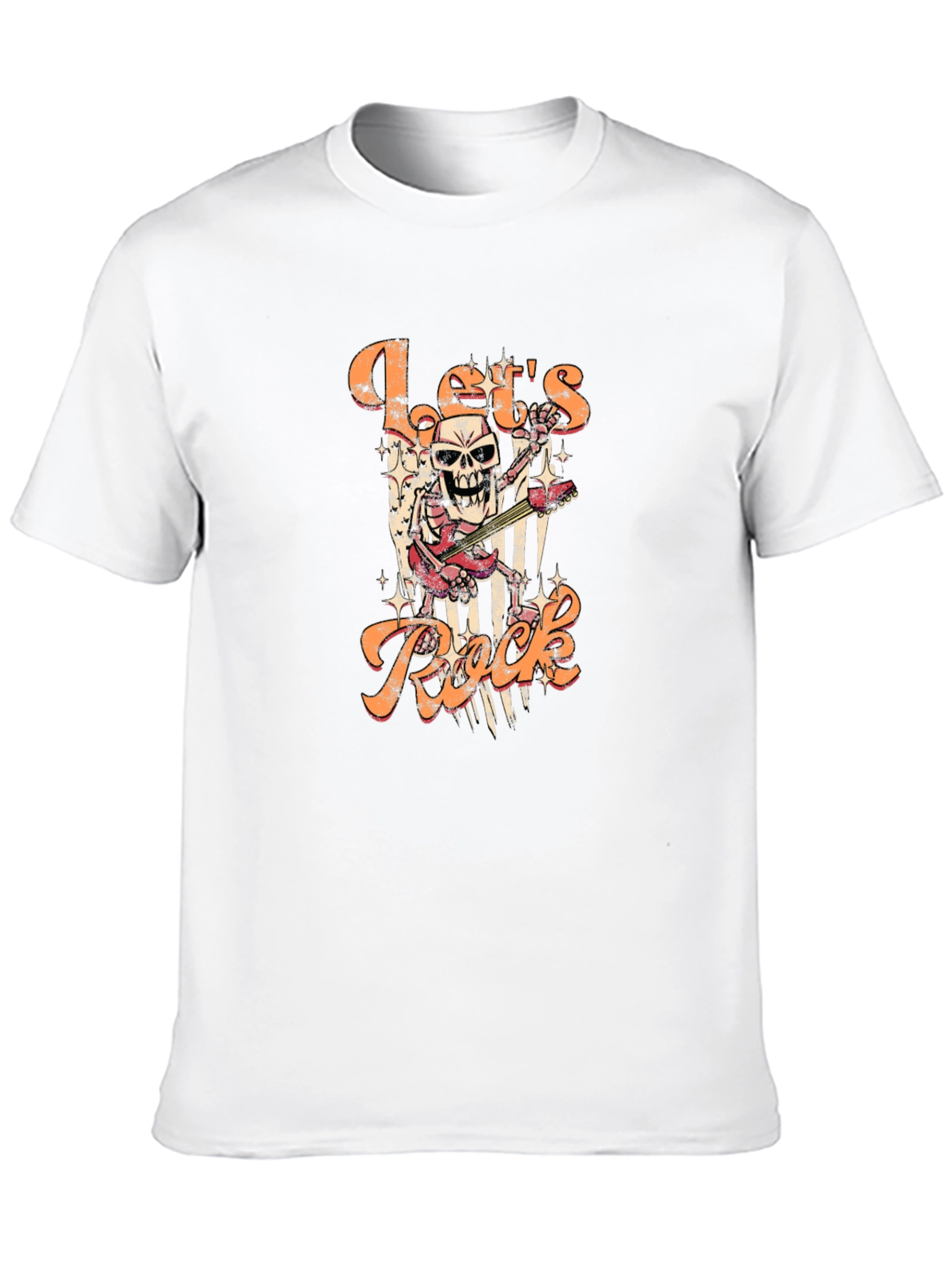 Lets Rock Skeleton Graphic T-Shirt