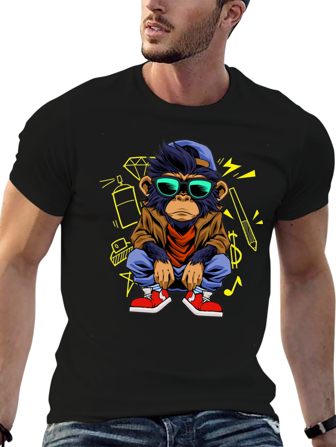 Cool Monkey Graphic Tee - Streetwear Style